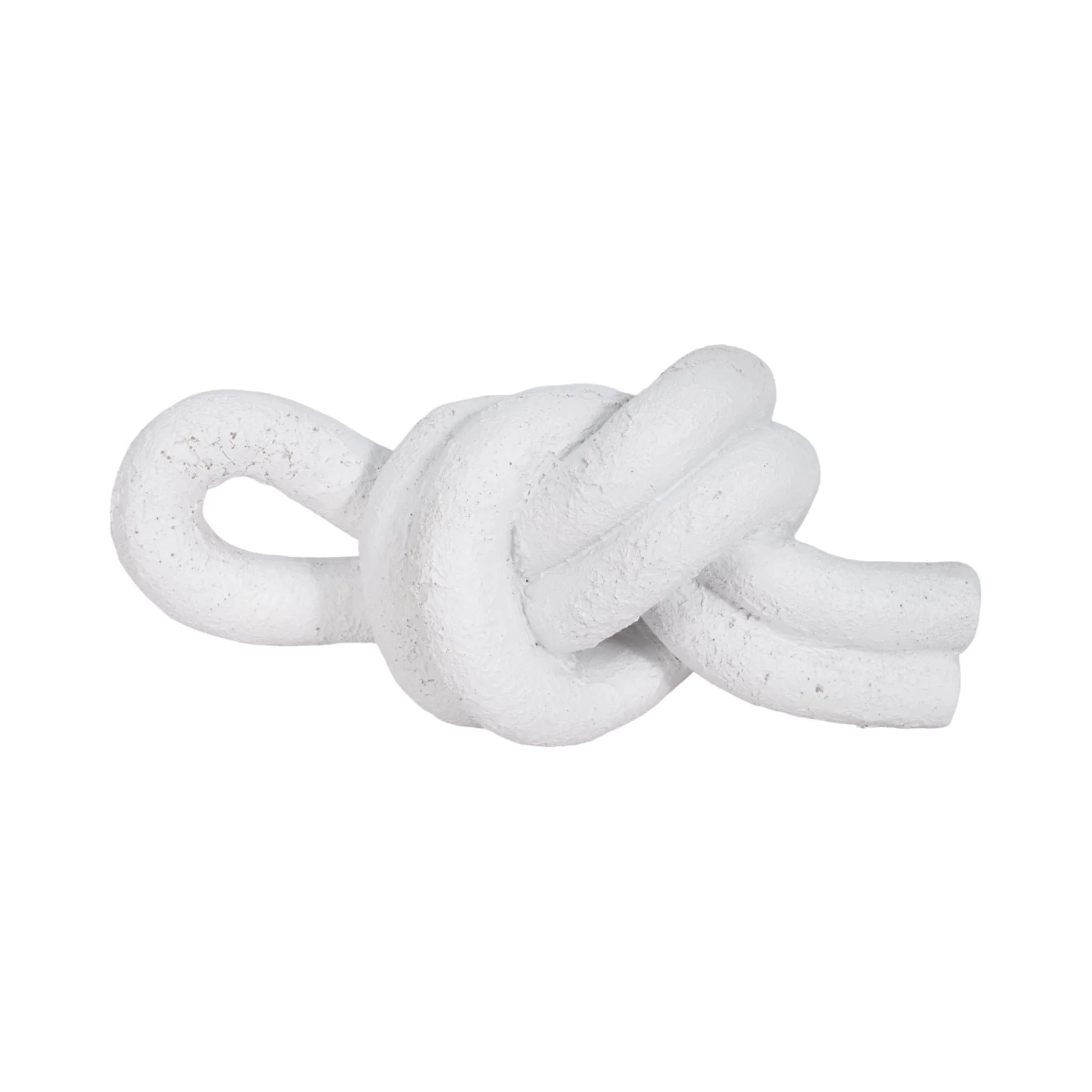 9" Loop Knot Object, White - Image 6