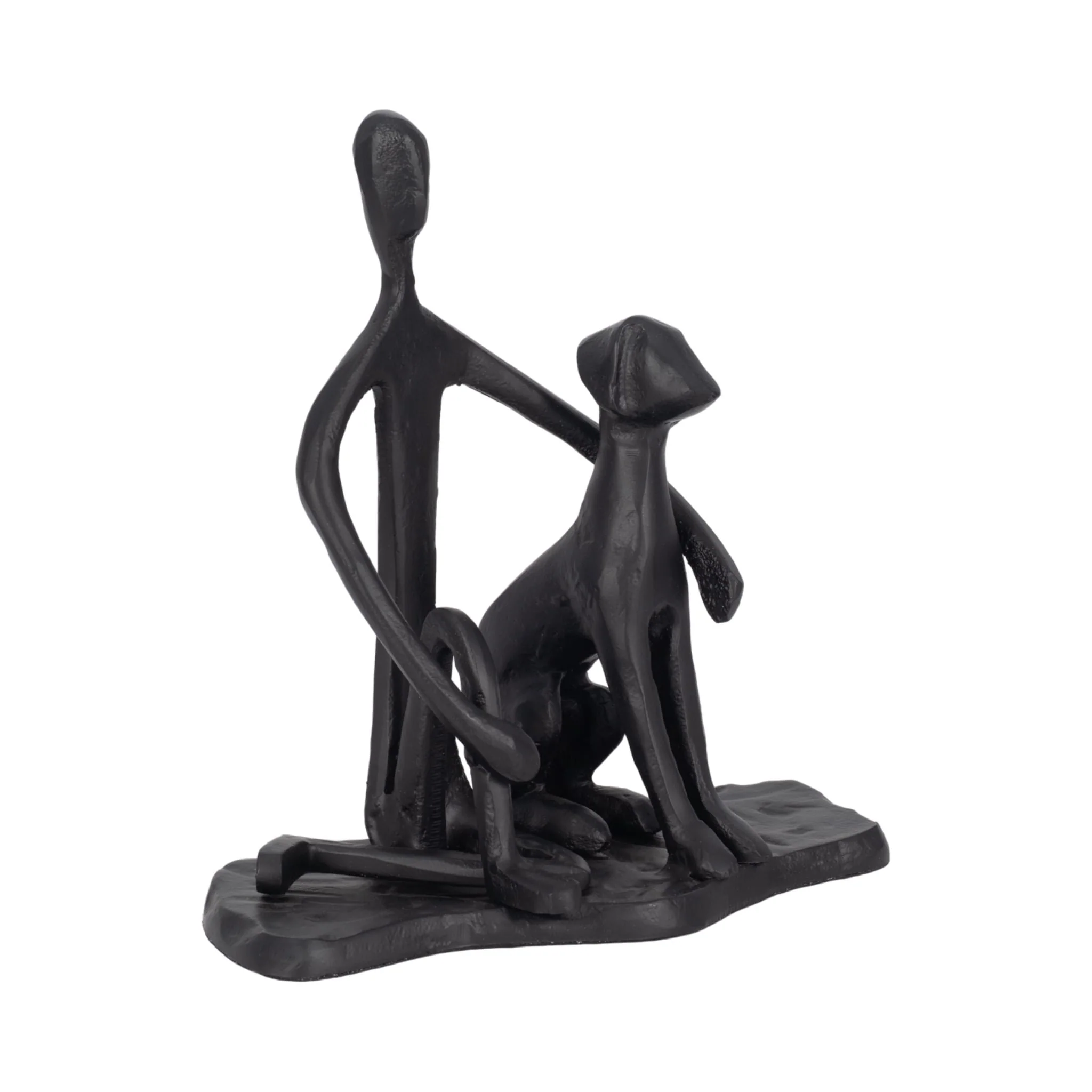 9" Mans Best Friend Sculpture, Black - Image 2