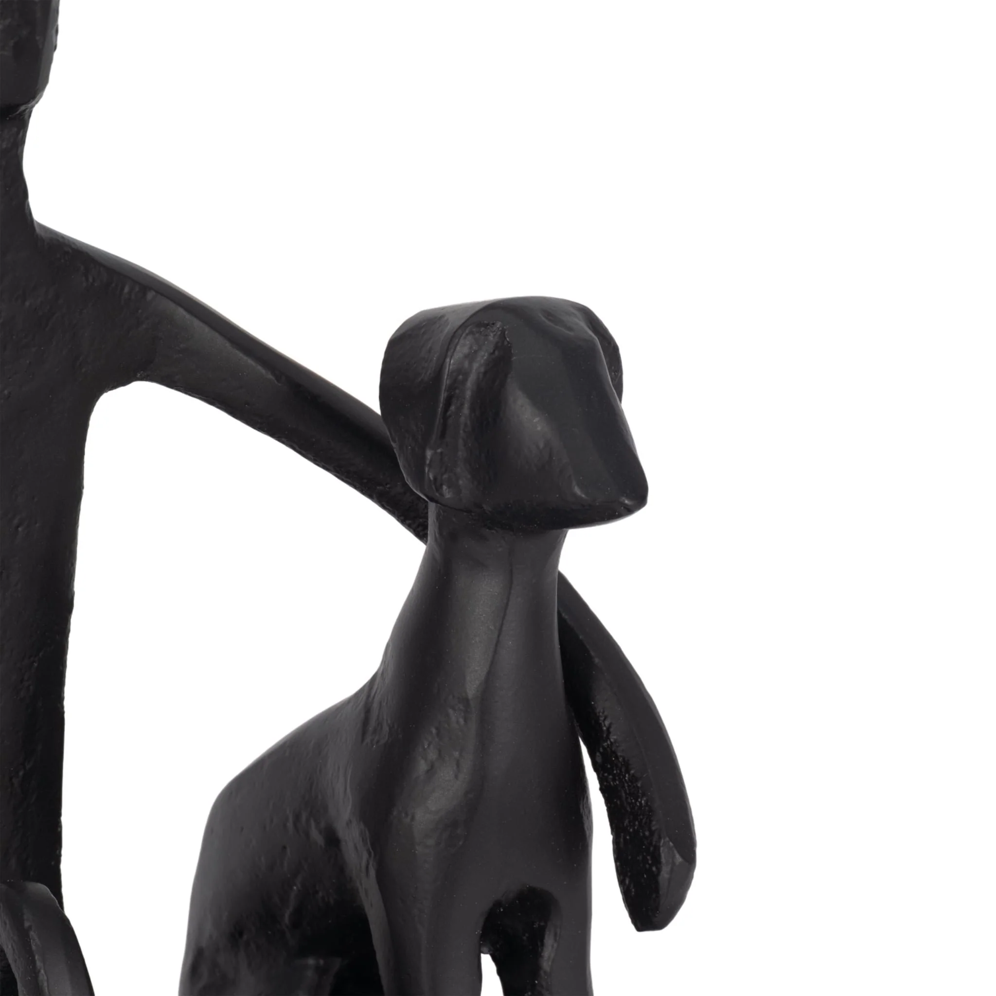 9" Mans Best Friend Sculpture, Black - Image 5