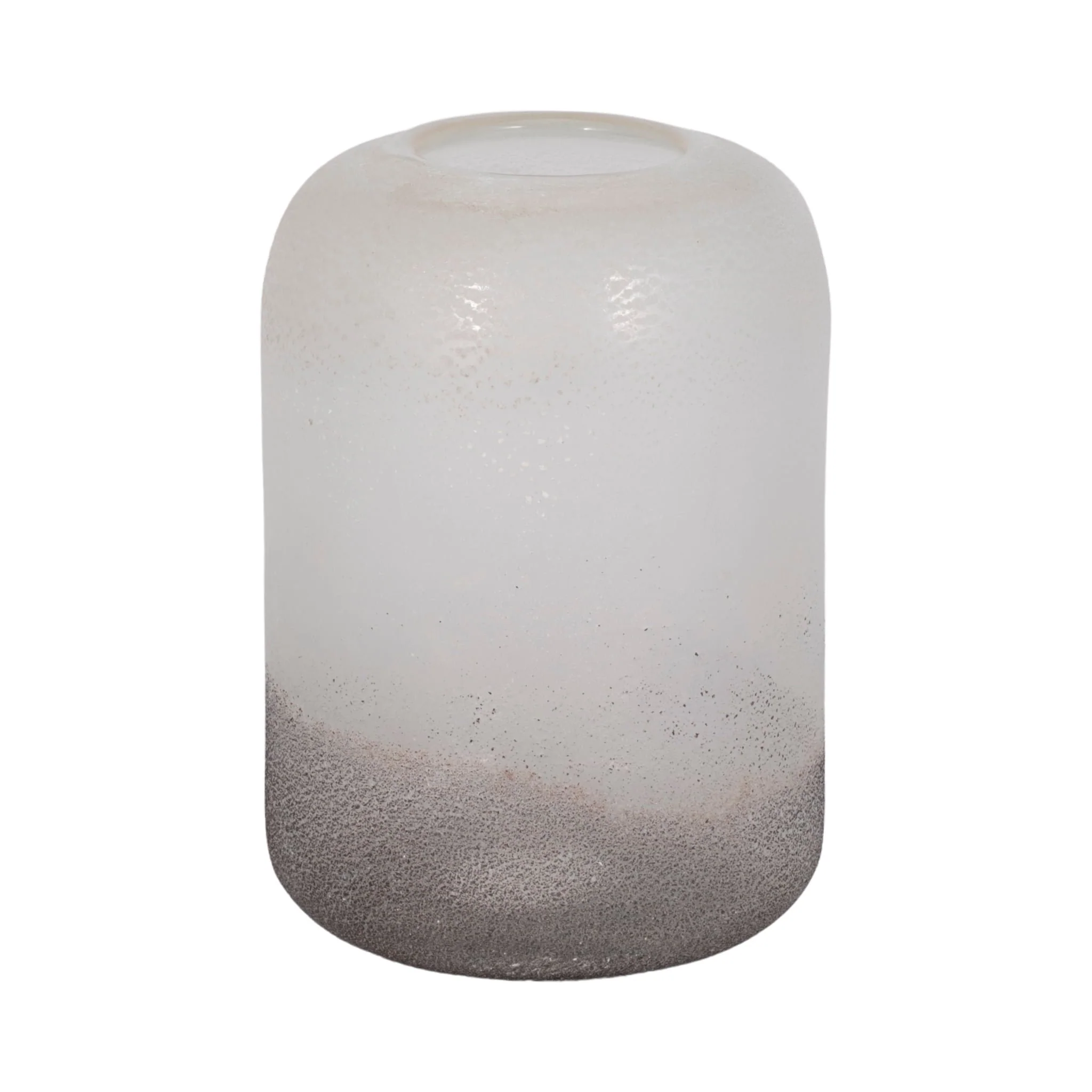 9" Ombre Cylinder Vase, White/grey - Image 3