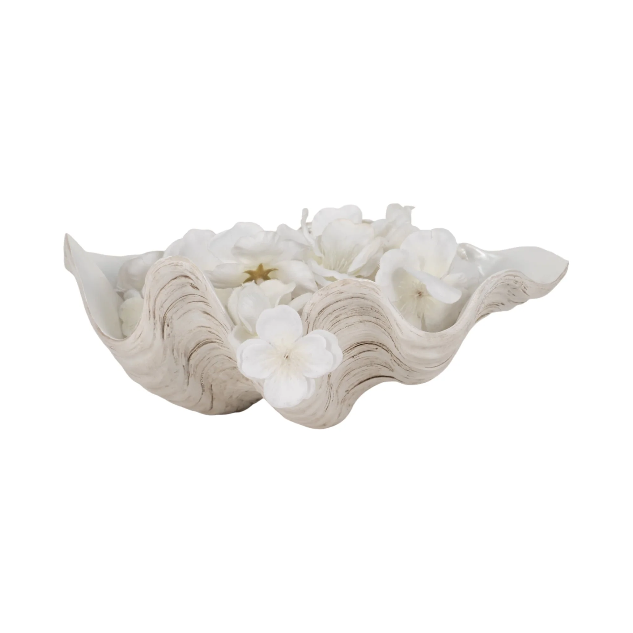 9" Pearlized Shell Bowl, Ivory - Image 2