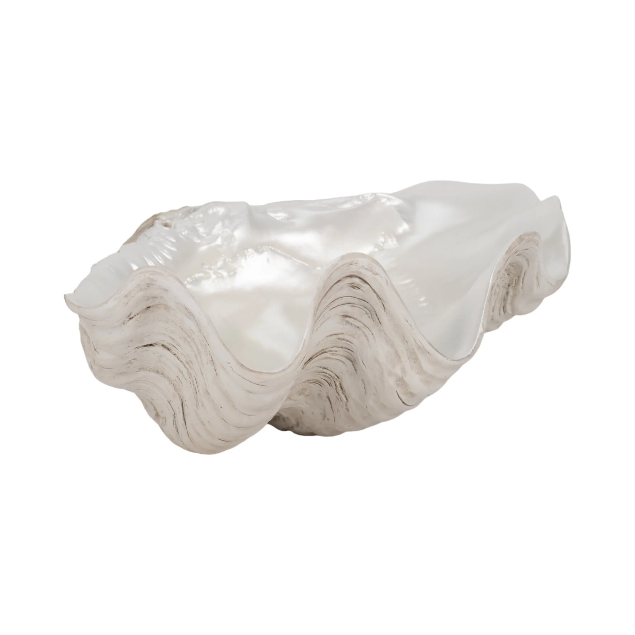 9" Pearlized Shell Bowl, Ivory - Image 3