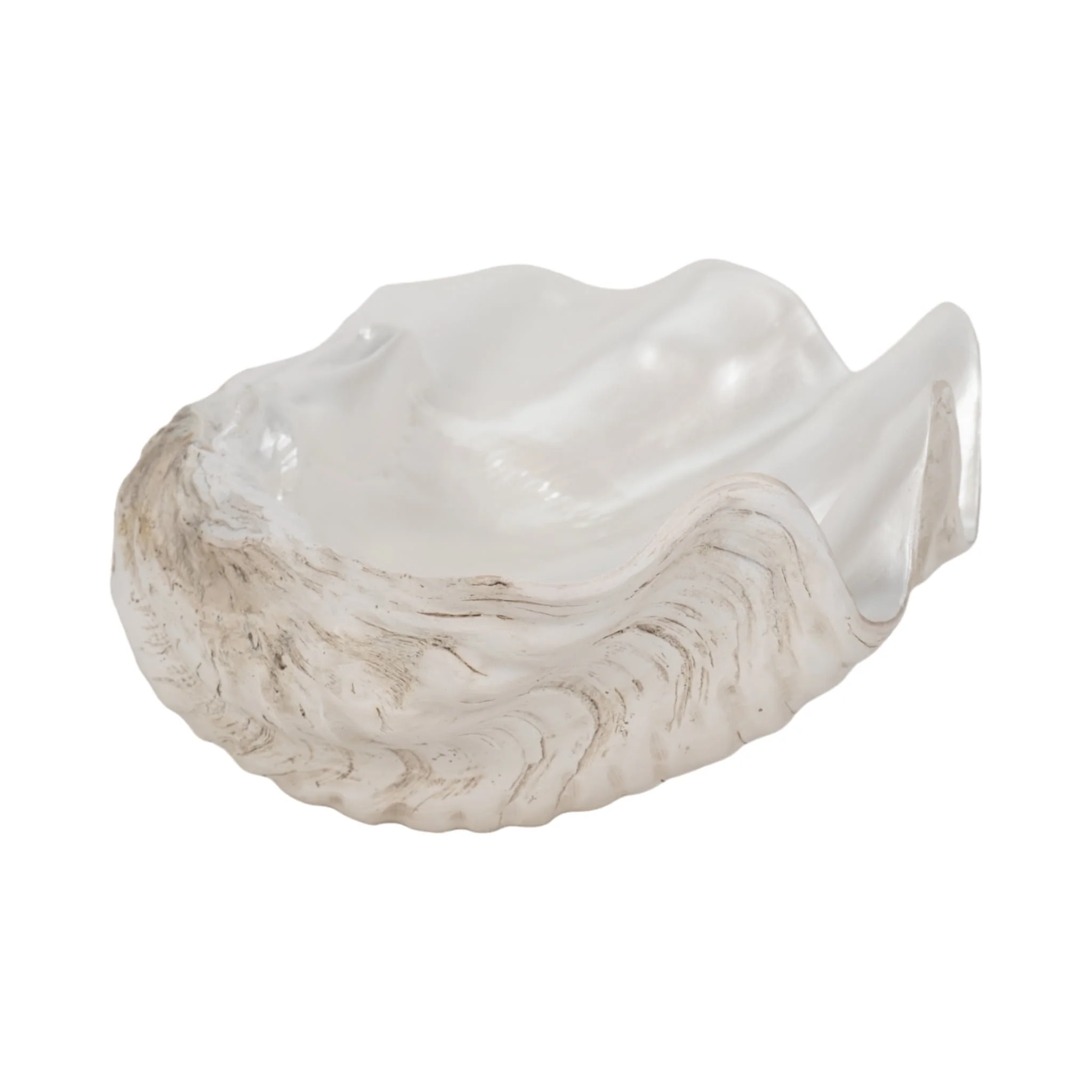 9" Pearlized Shell Bowl, Ivory - Image 4