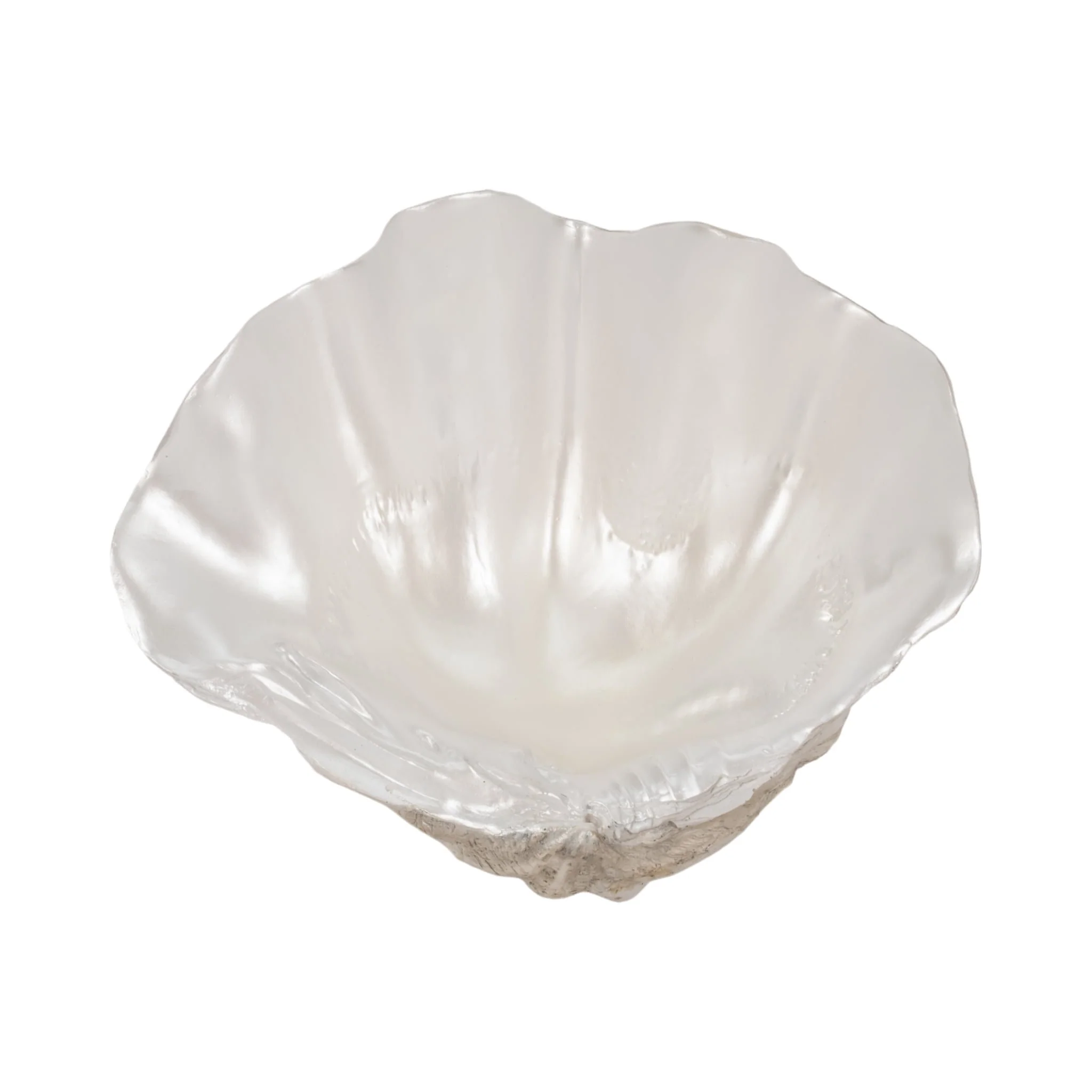 9" Pearlized Shell Bowl, Ivory - Image 7
