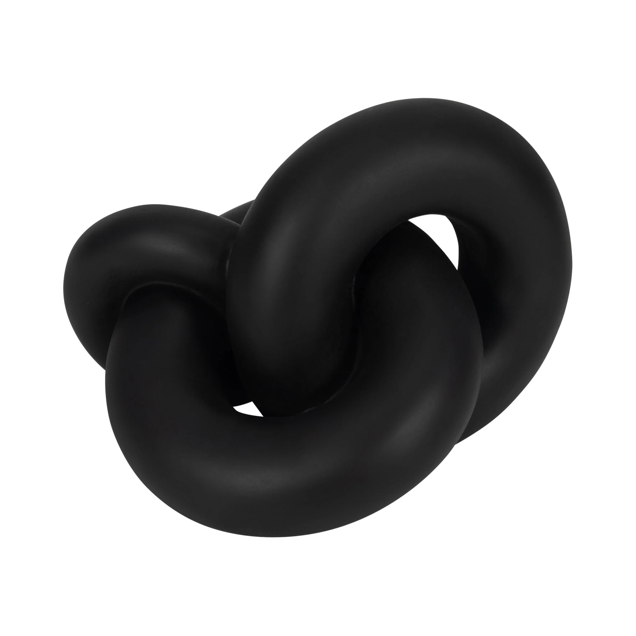 9" Resin Knot Decor, Black - Image 6