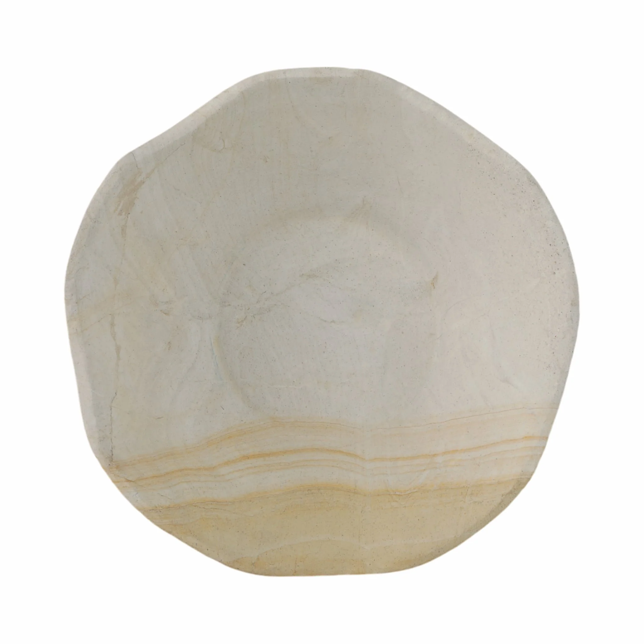 9" Sandstone Pedestal Bowl, Tan - Image 5