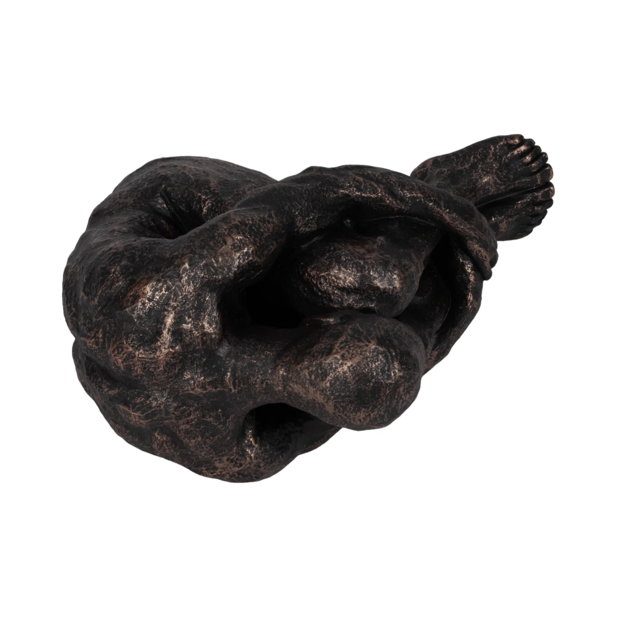 9" Sitting Man, Bronze - Image 6