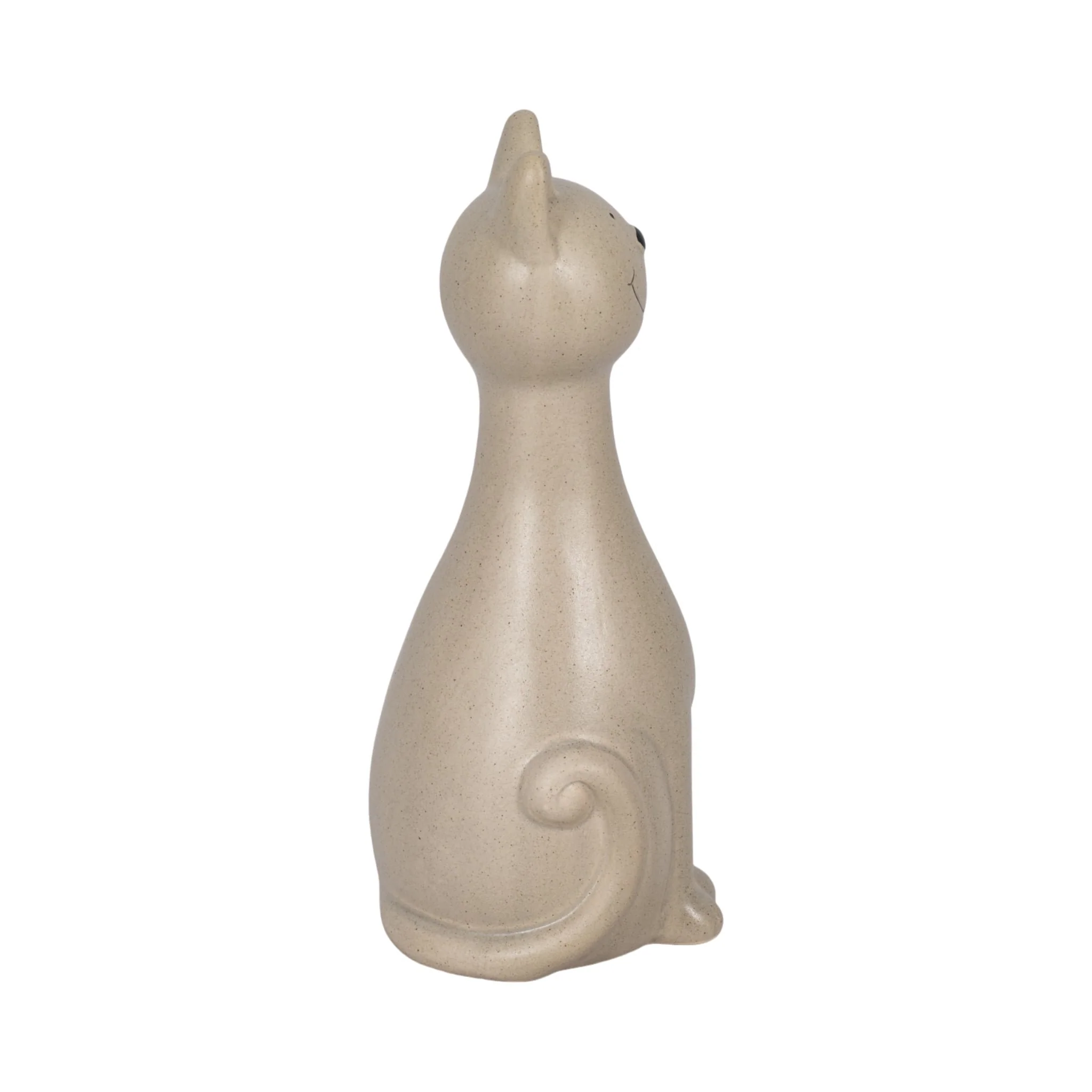 9" Skinny Sitting Kitty, Grey - Image 3