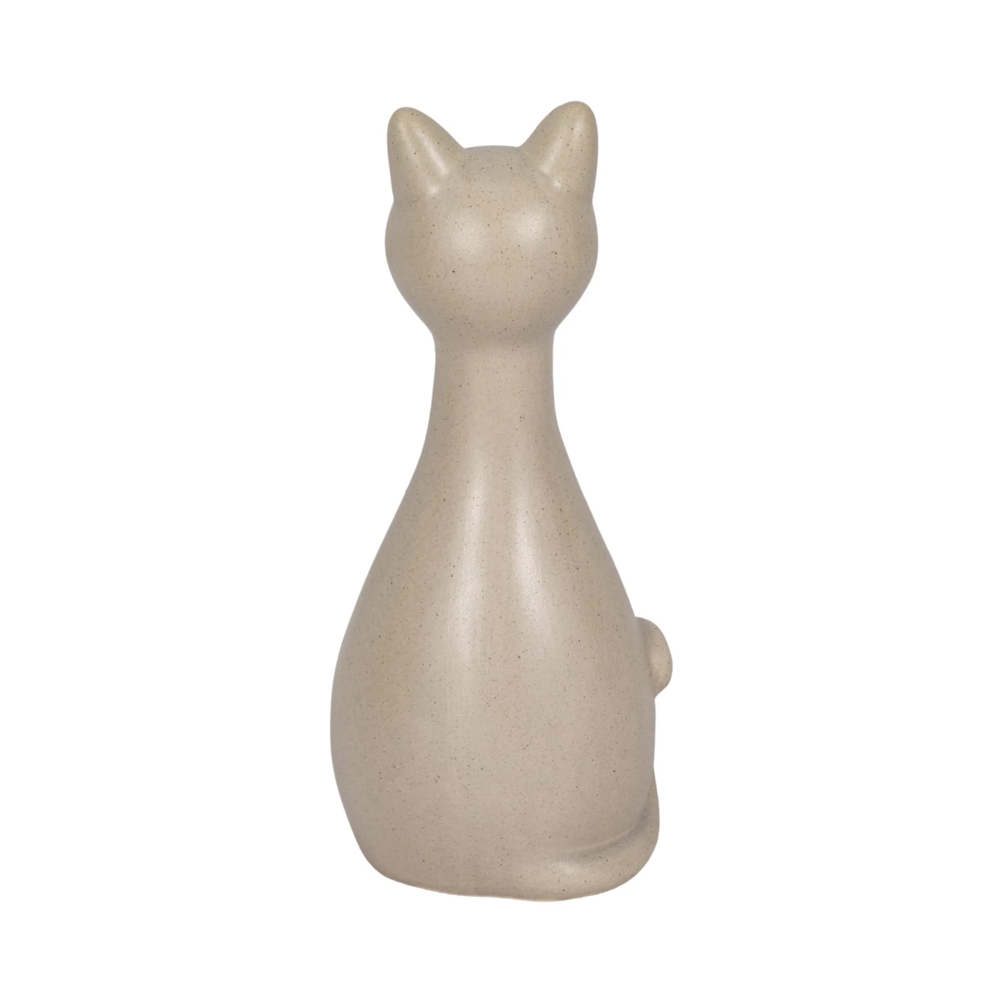 9" Skinny Sitting Kitty, Grey - Image 4
