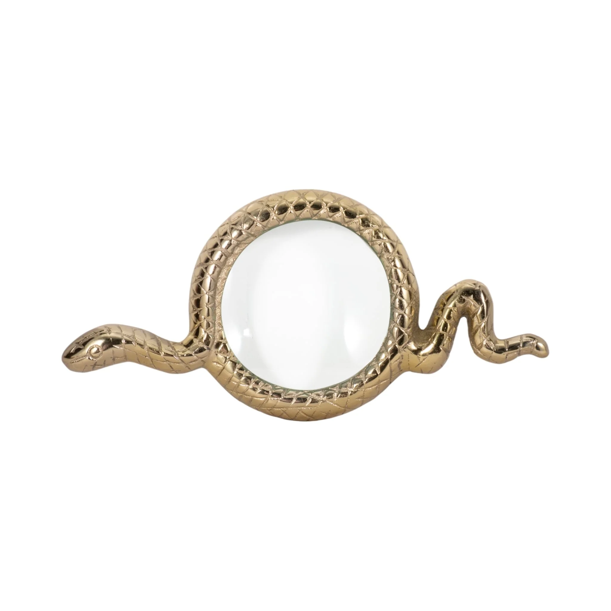 9" Snake Magnifying Glass, Gold - Image 2