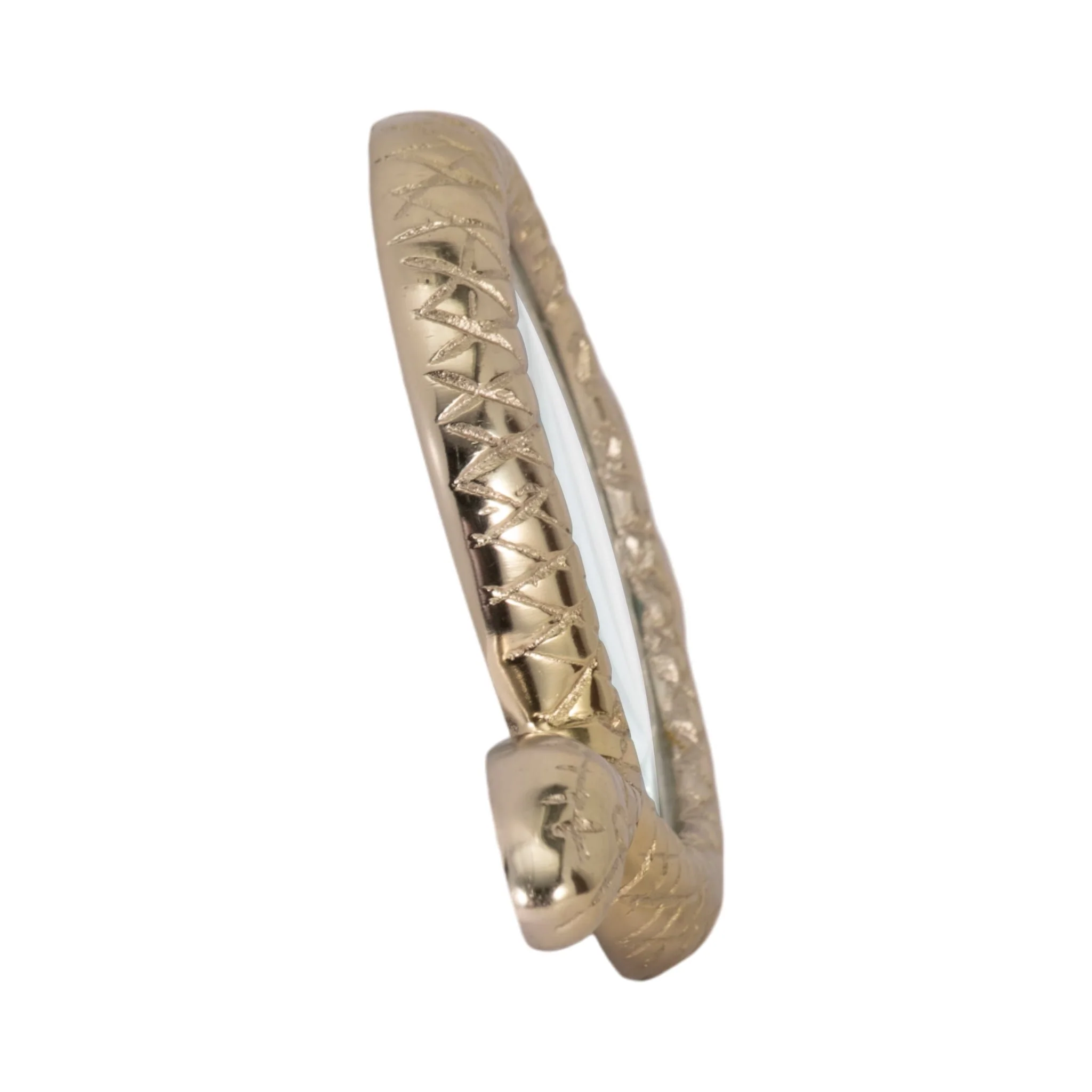 9" Snake Magnifying Glass, Gold - Image 4
