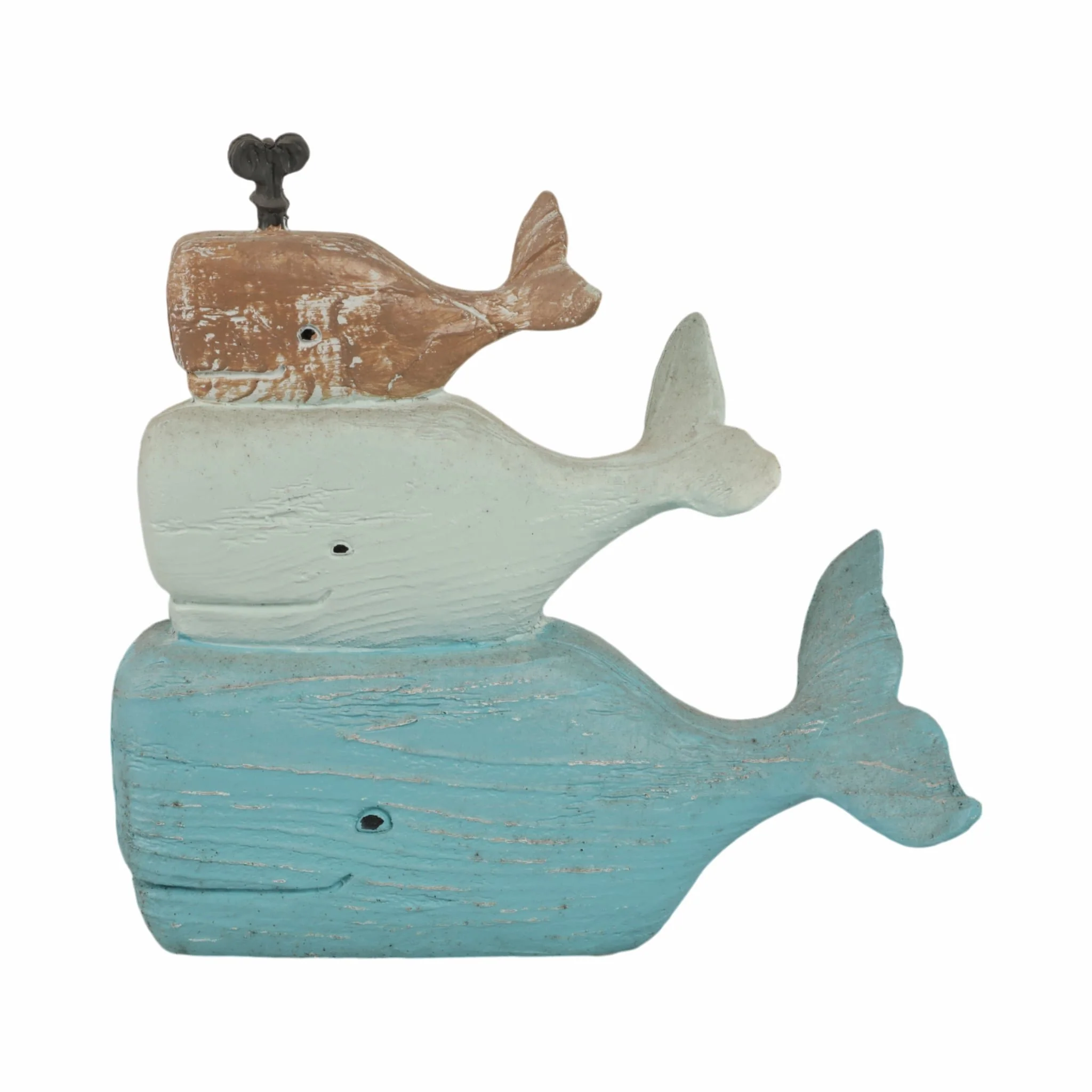 9" Stack Of 3 Whales, Multi - Image 4