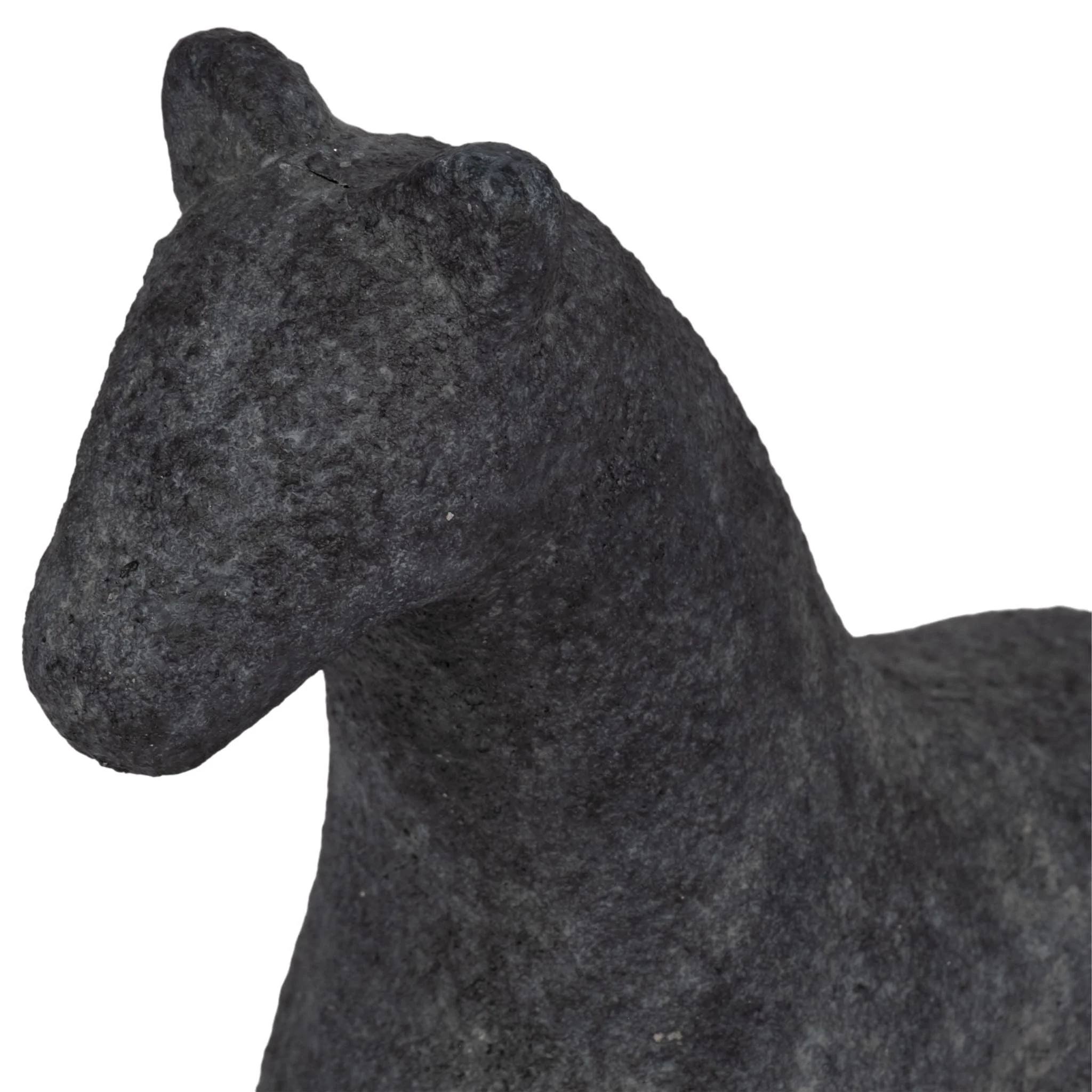 9" Textured Horse, Black - Image 5