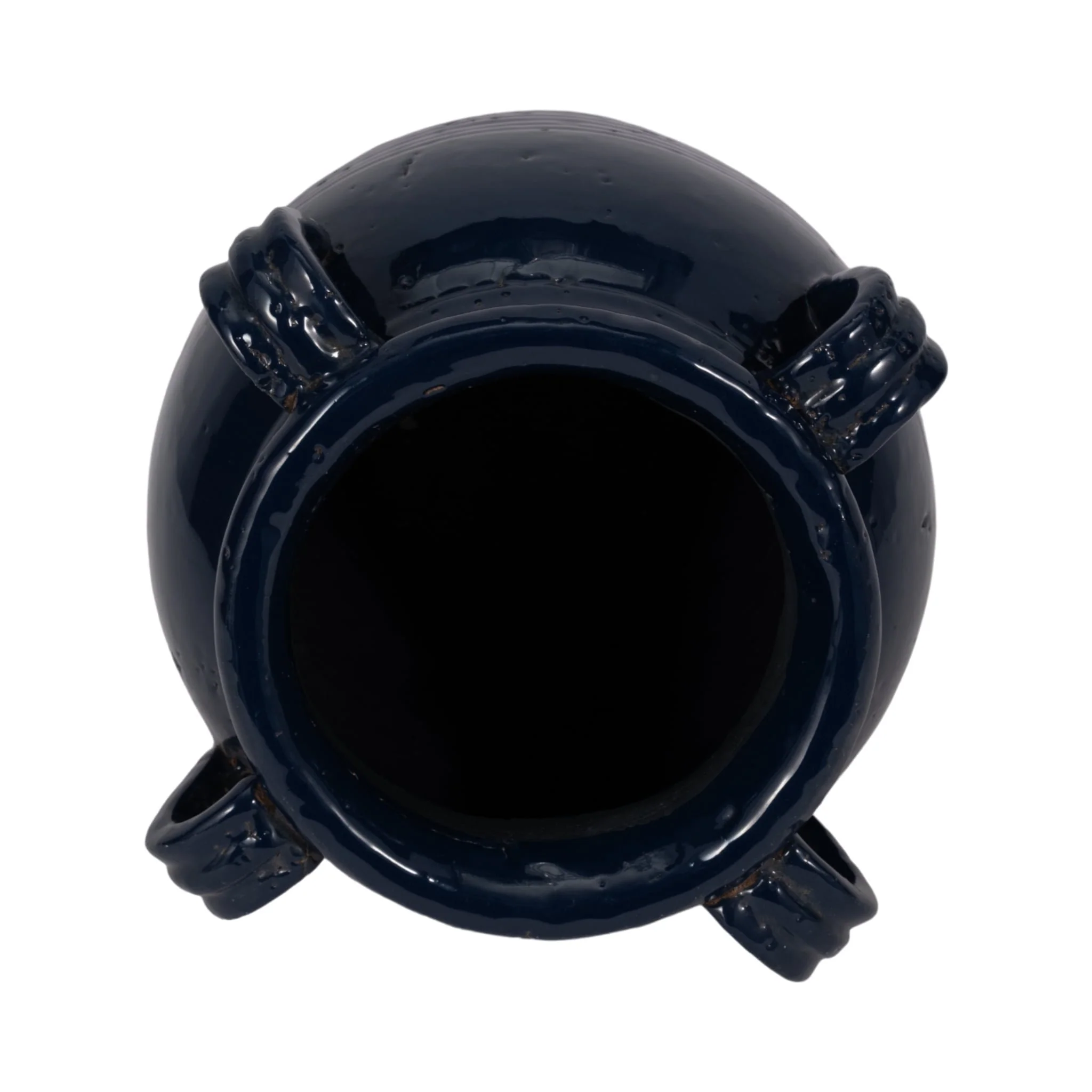 9" Vase With Handles, Navy Blue - Image 5