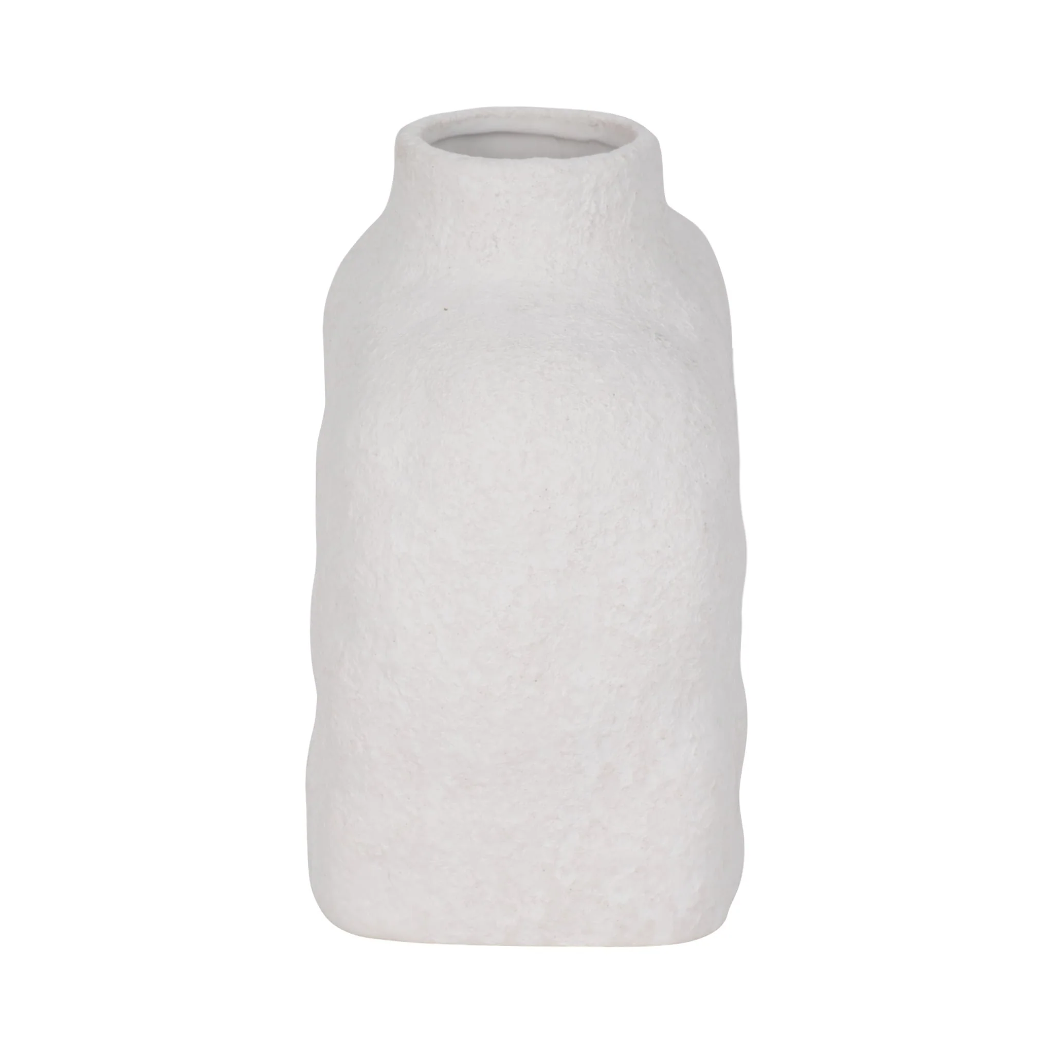 9" Volcanic Vase, Stone - Image 4