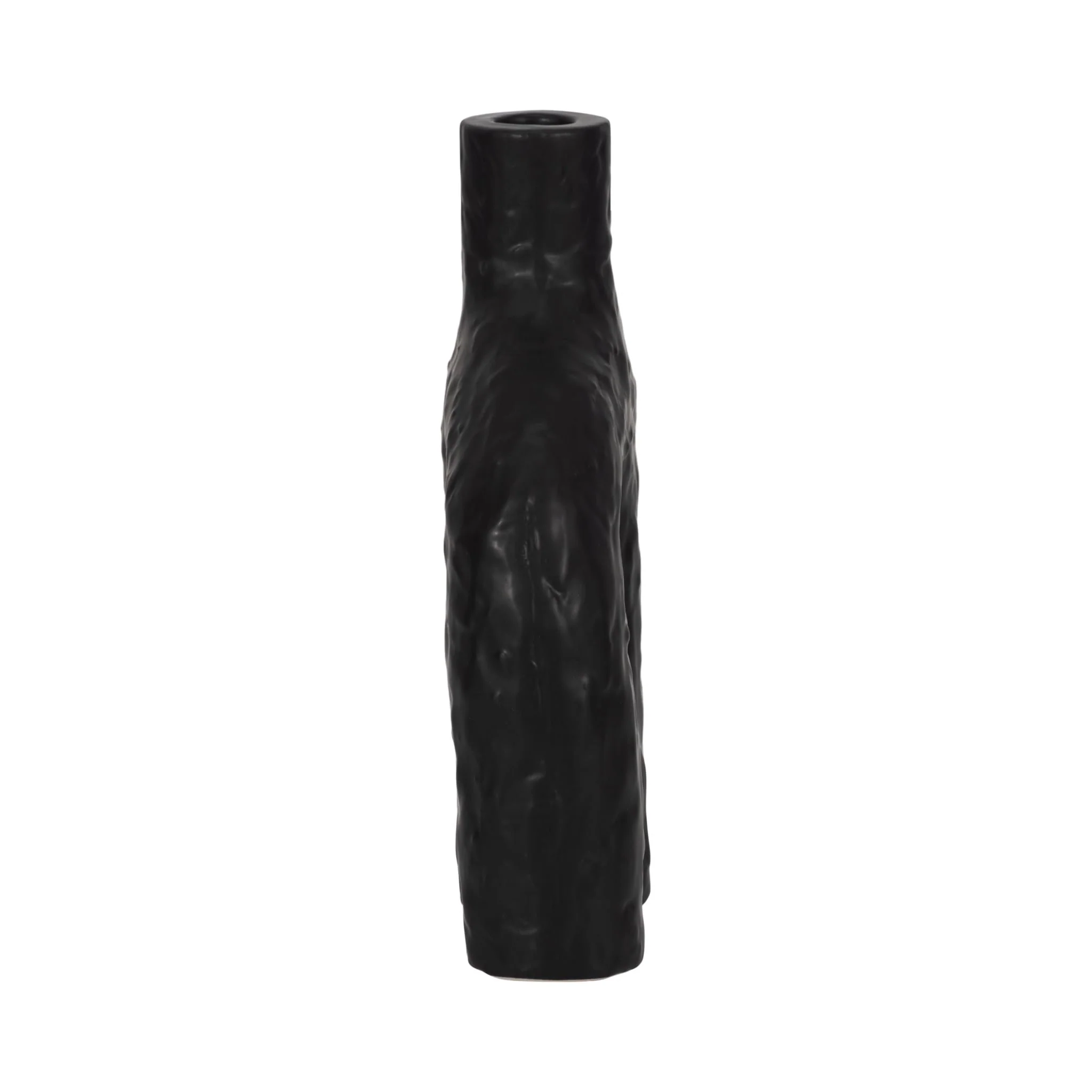 9" Volcano Texture Double Arched Taper Holder, Bla - Image 4