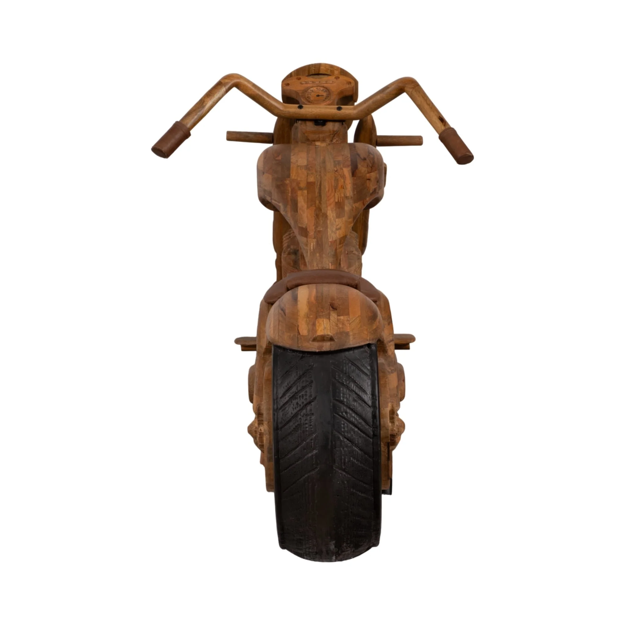 96"wooden Chopper Bike, Natural, Kd - Image 4