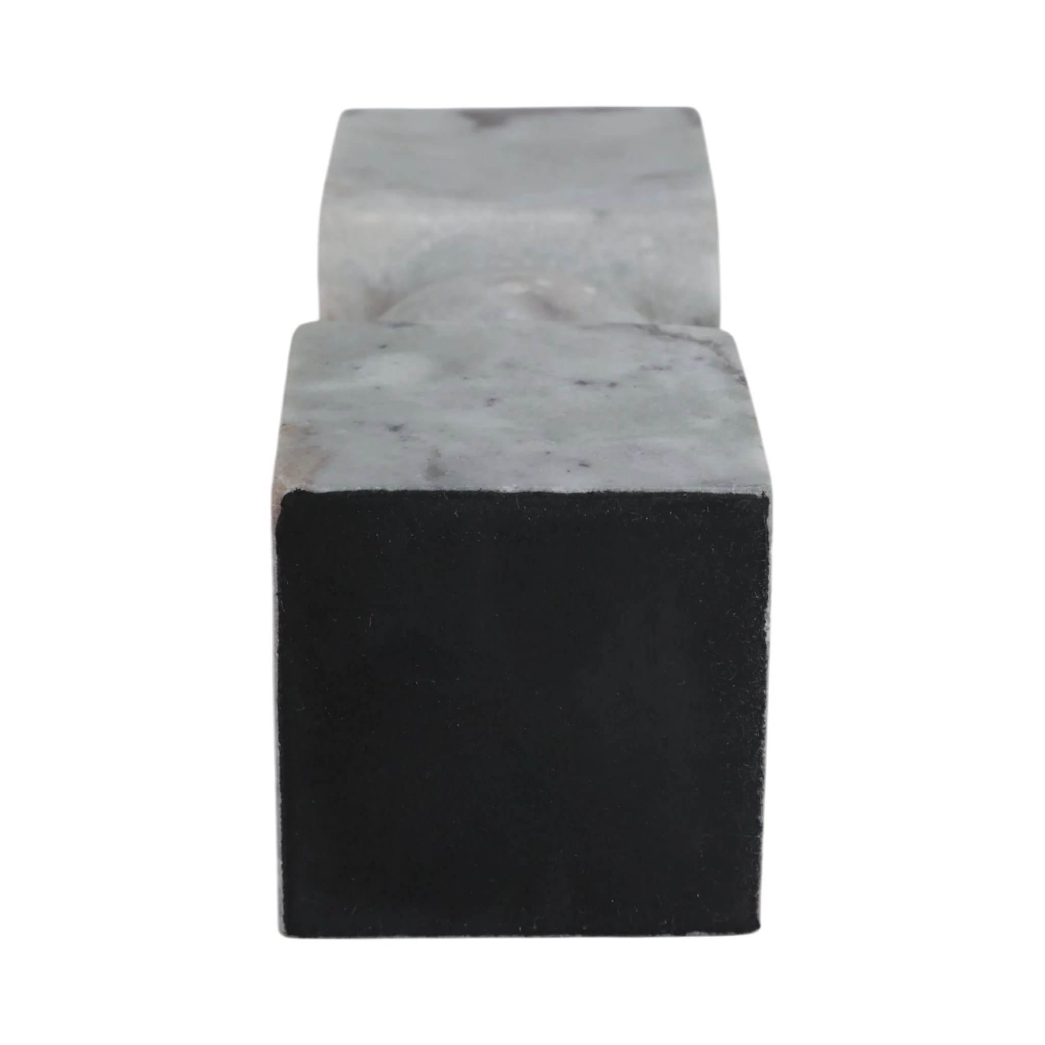 9x3" Chunky Marble Taper Holder, Tan Multi - Image 7