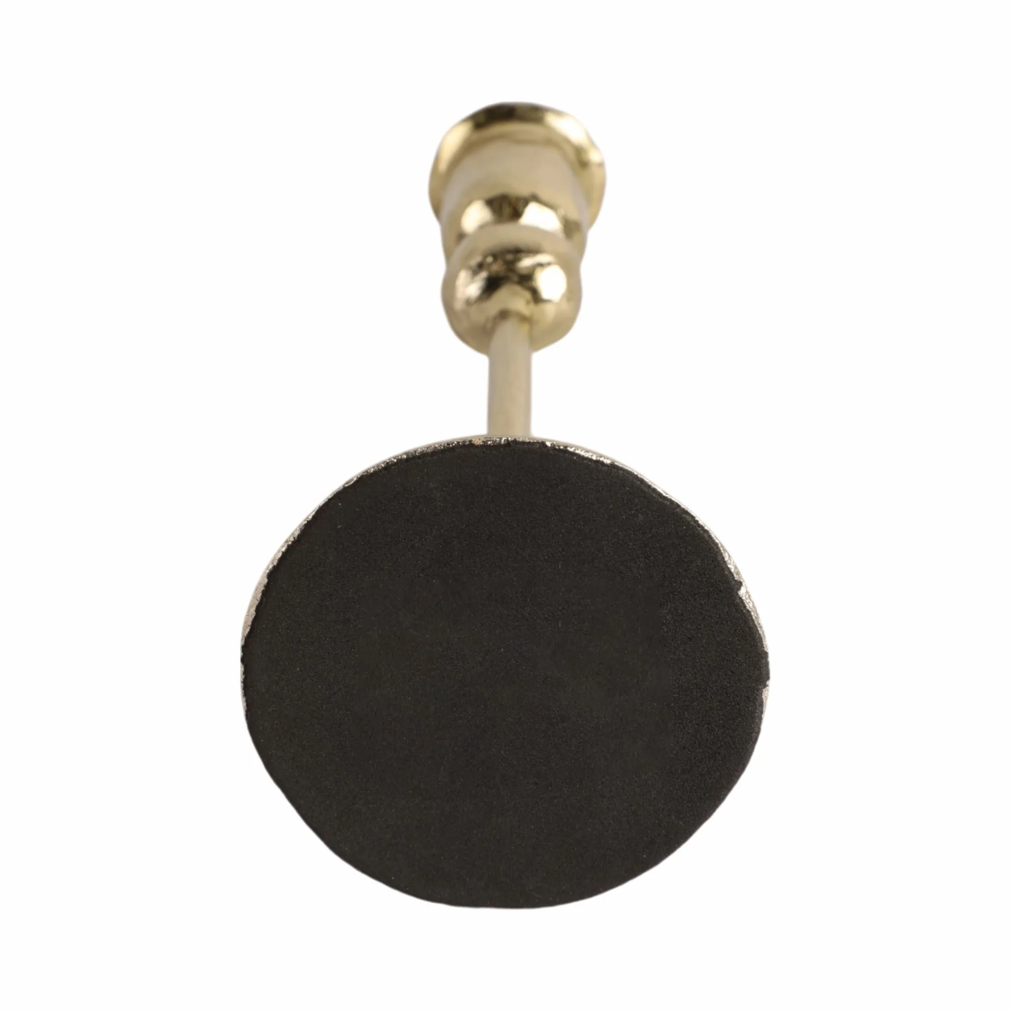 9x3" Vintage Taper Holder, Gold - Image 6