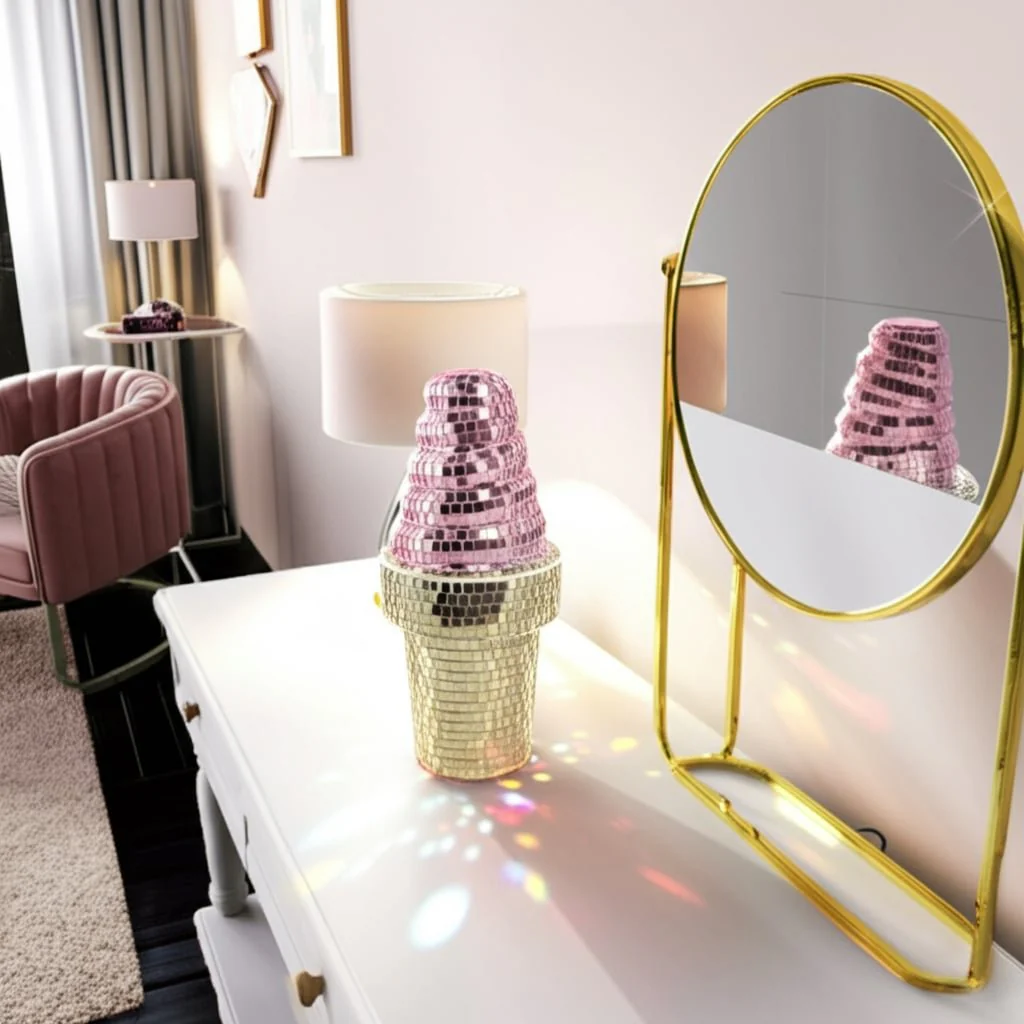 9x4" Mirror Mosaic Ice Cream, Multi - Image 11