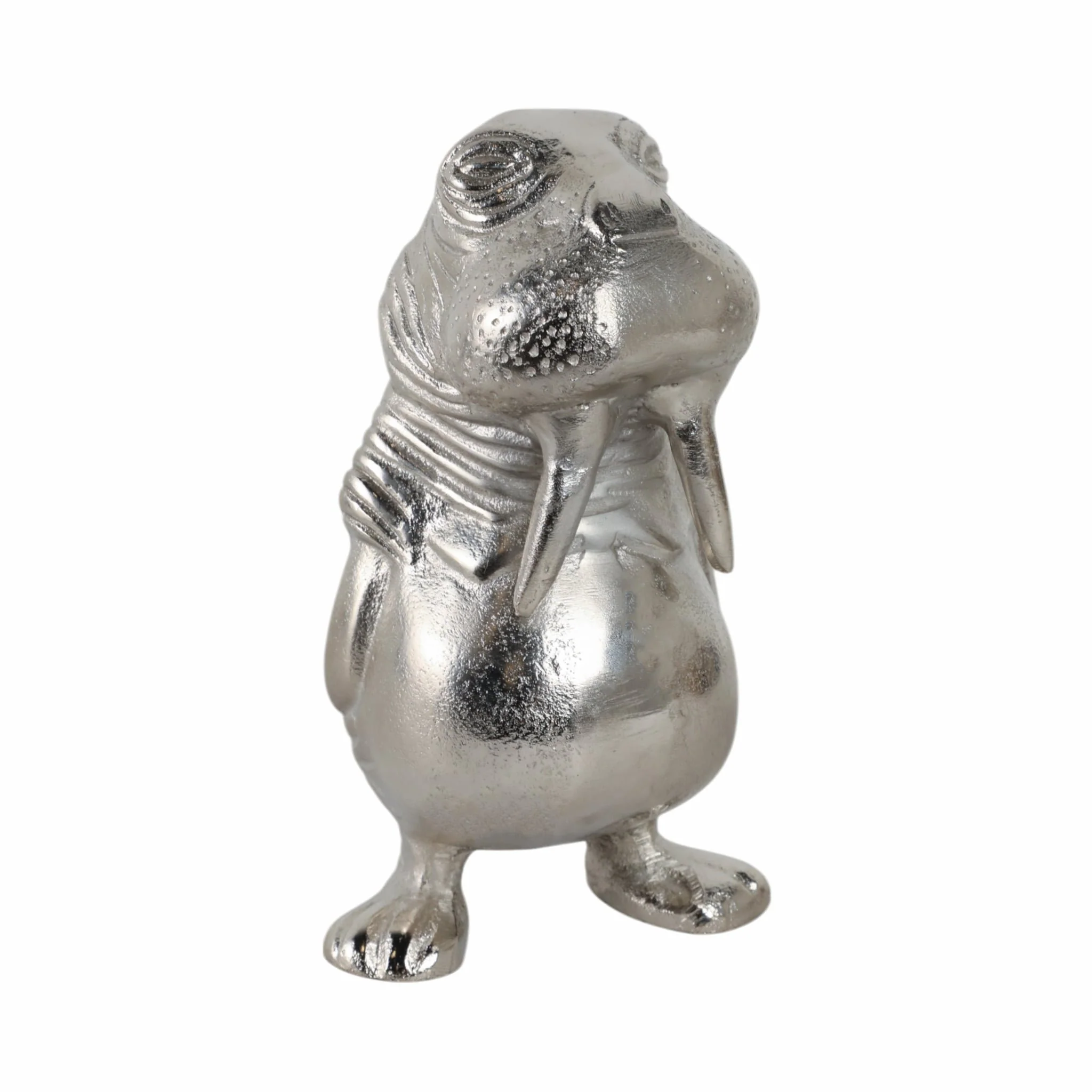 9x5" Metal Walrus, Silver - Image 2