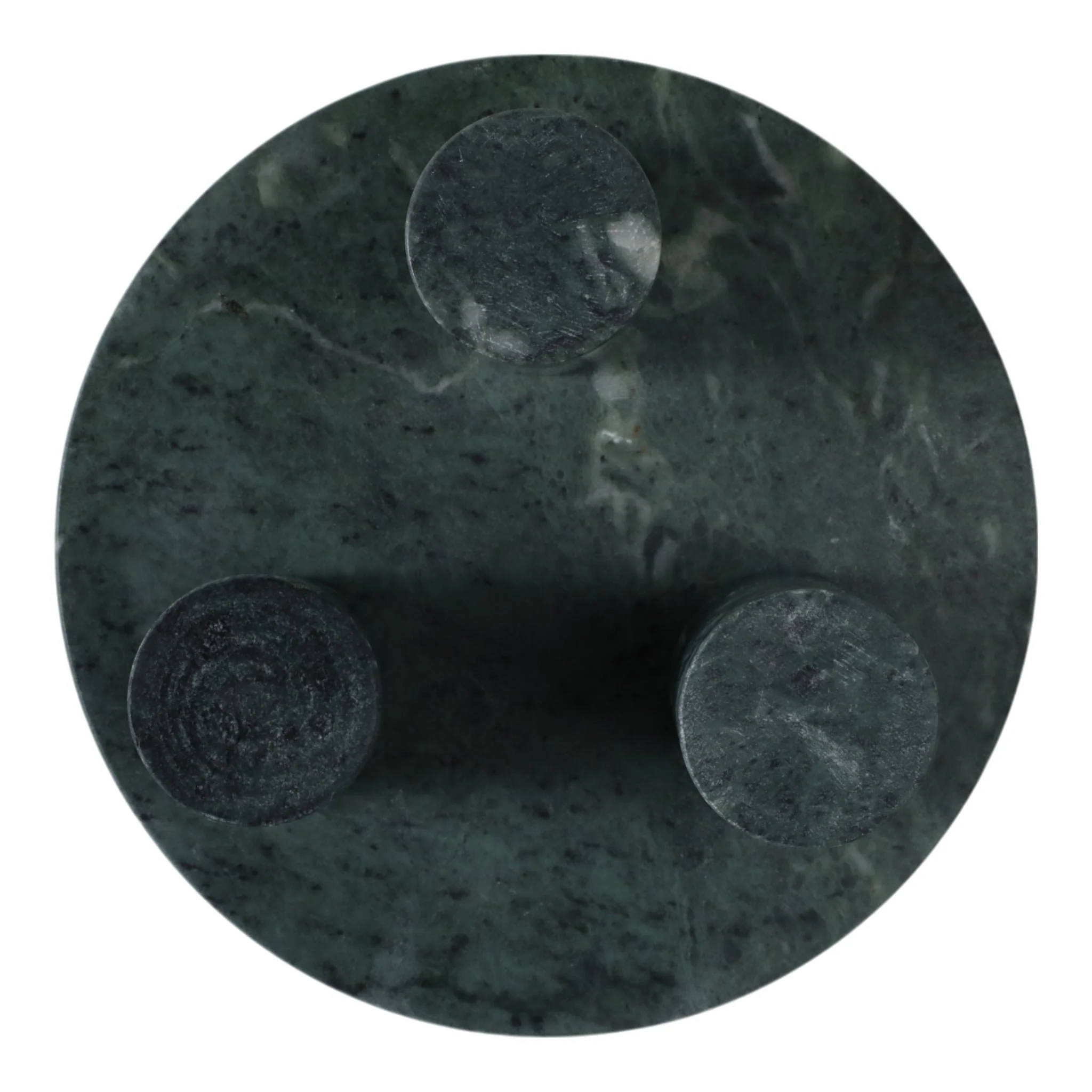 9x6" Marble Bowl On 3 Feet, Green - Image 7