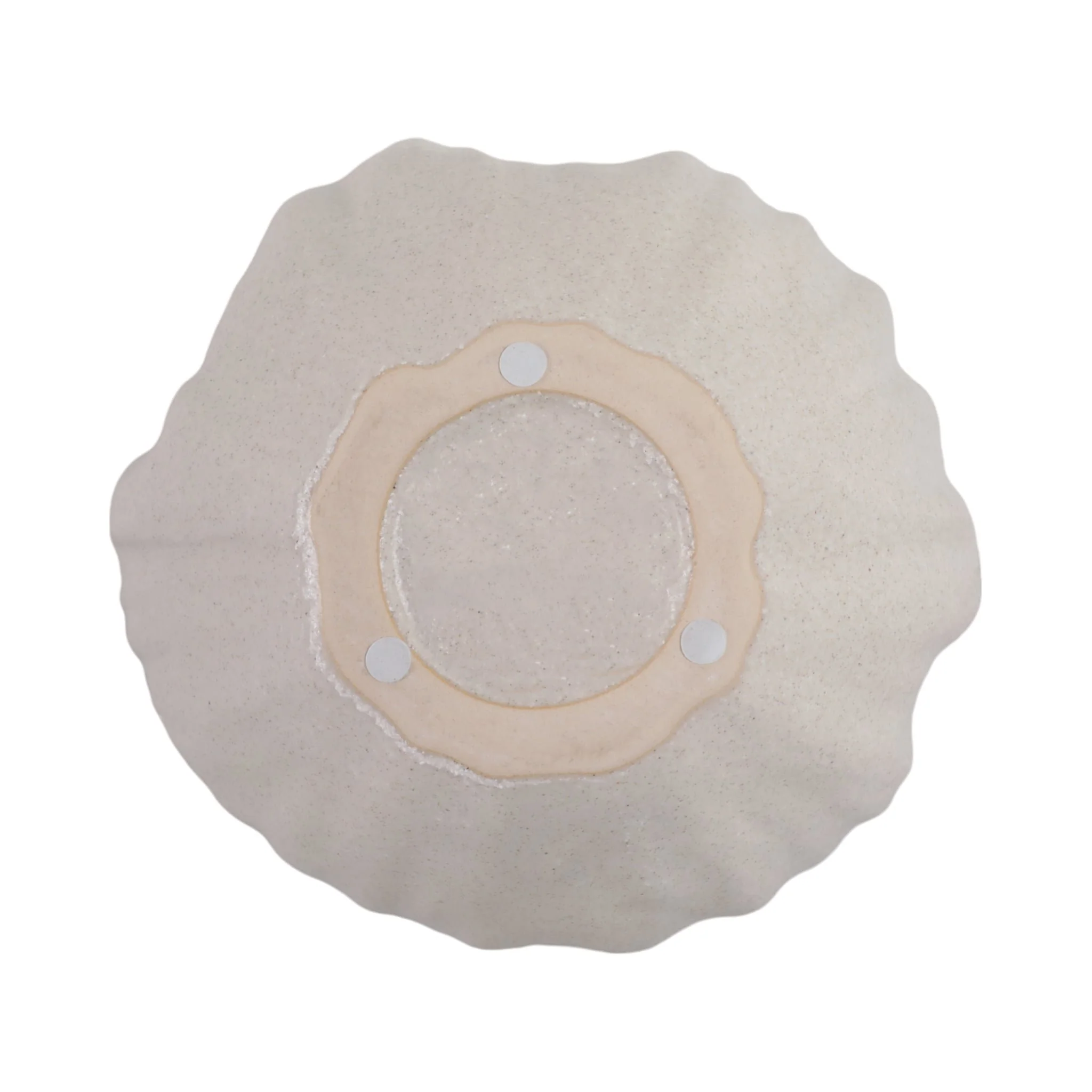 9x9" 48 Oz Grapefruit & Ginger Wavy Candle, Ivory - Image 7