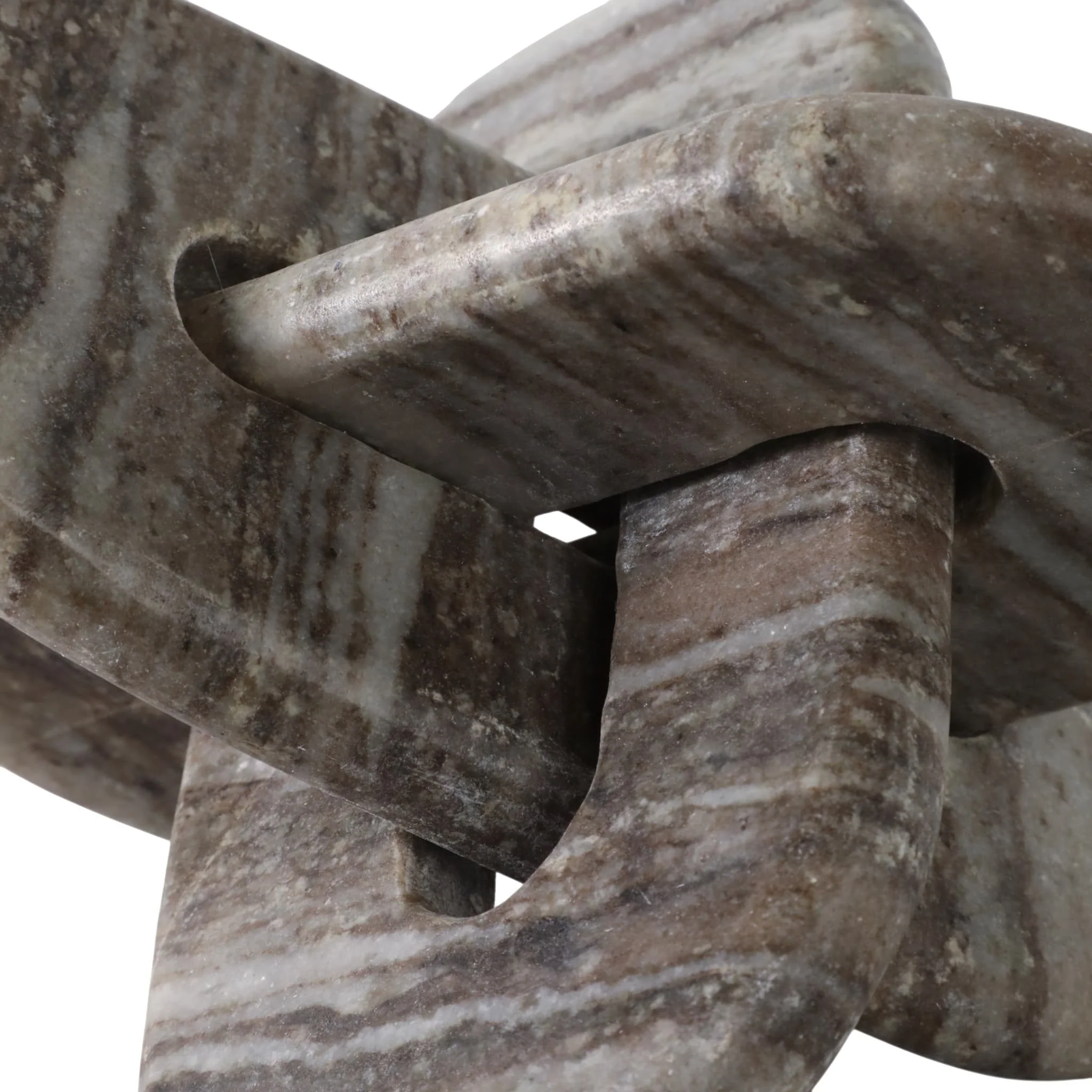 9x9" Rounded Marble Knot, Grey - Image 5