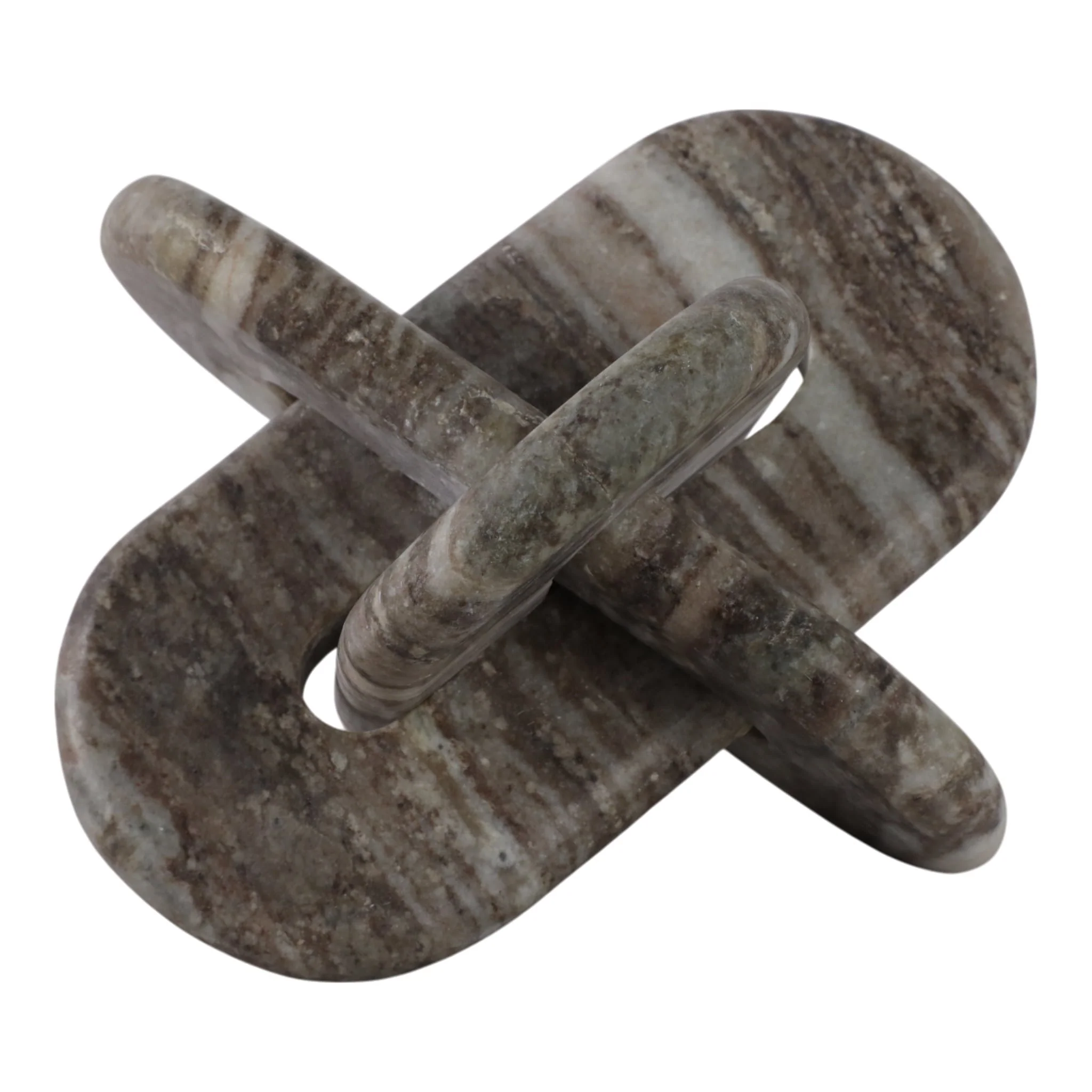 9x9" Rounded Marble Knot, Grey - Image 6
