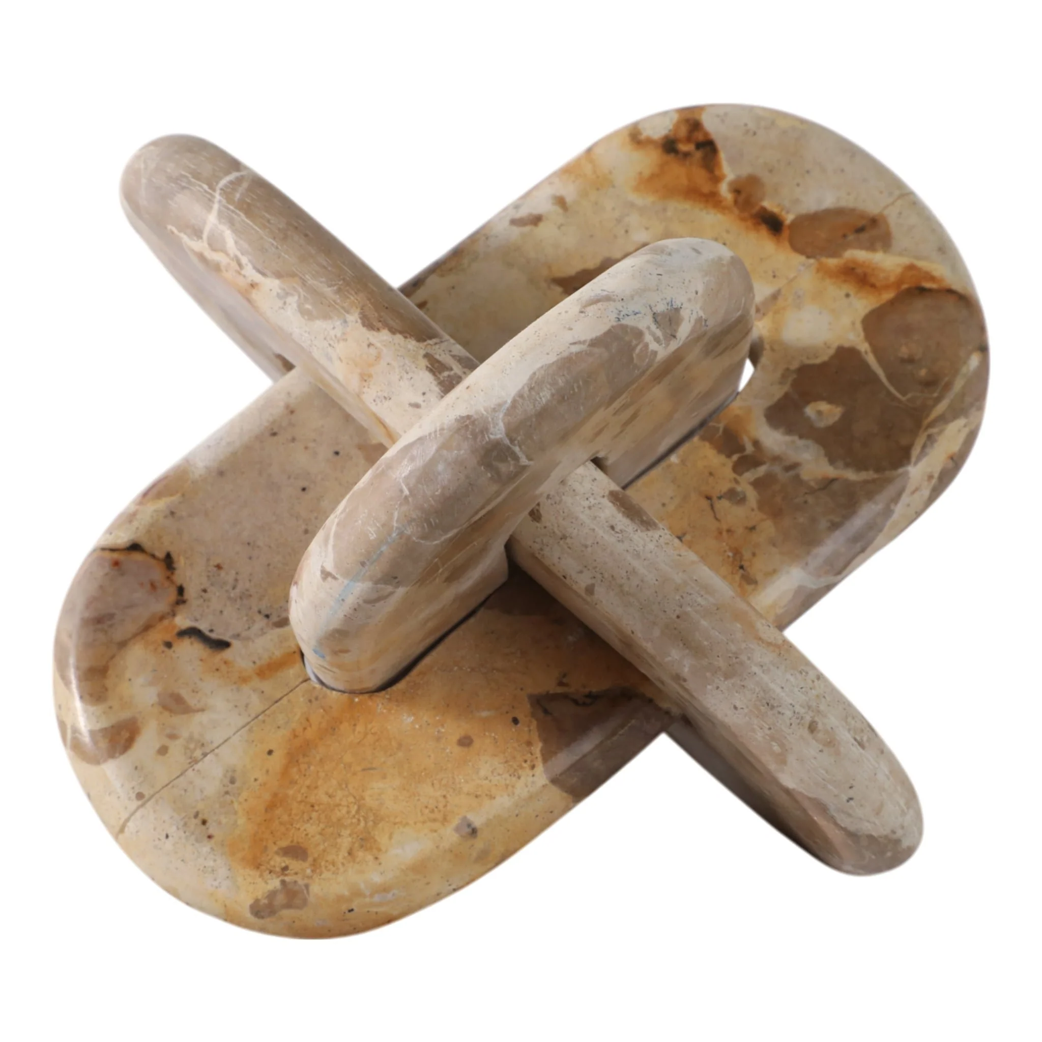 9x9" Rounded Marble Knot, Light Leopard - Image 3
