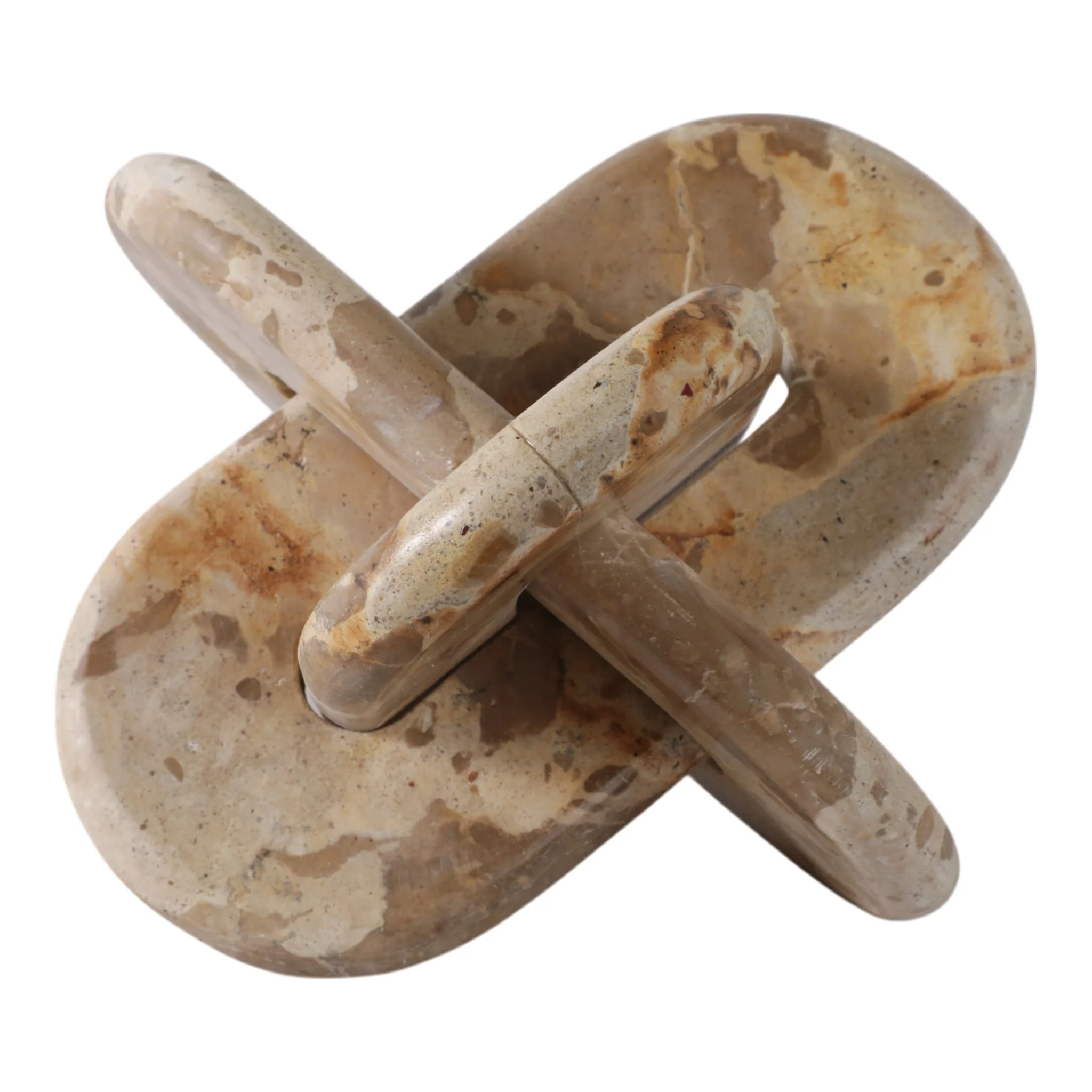 9x9" Rounded Marble Knot, Light Leopard - Image 4