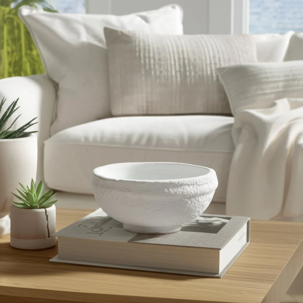 9x9" Textured Bowl, White - Image 13