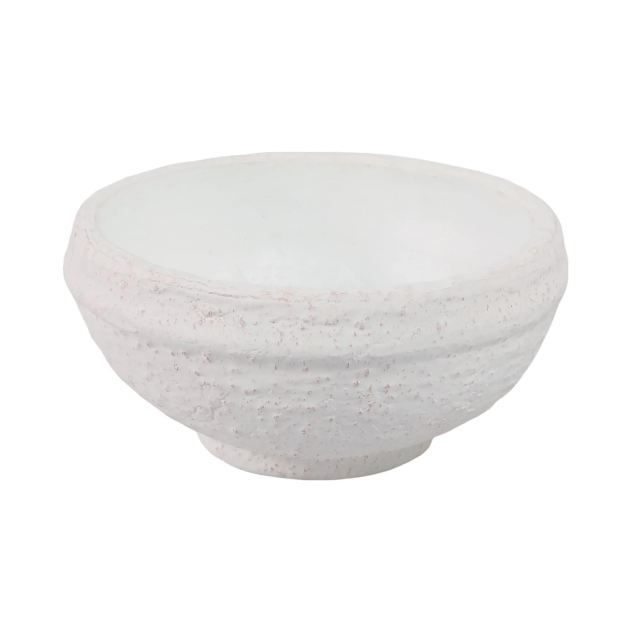 9x9" Textured Bowl, White - Image 2