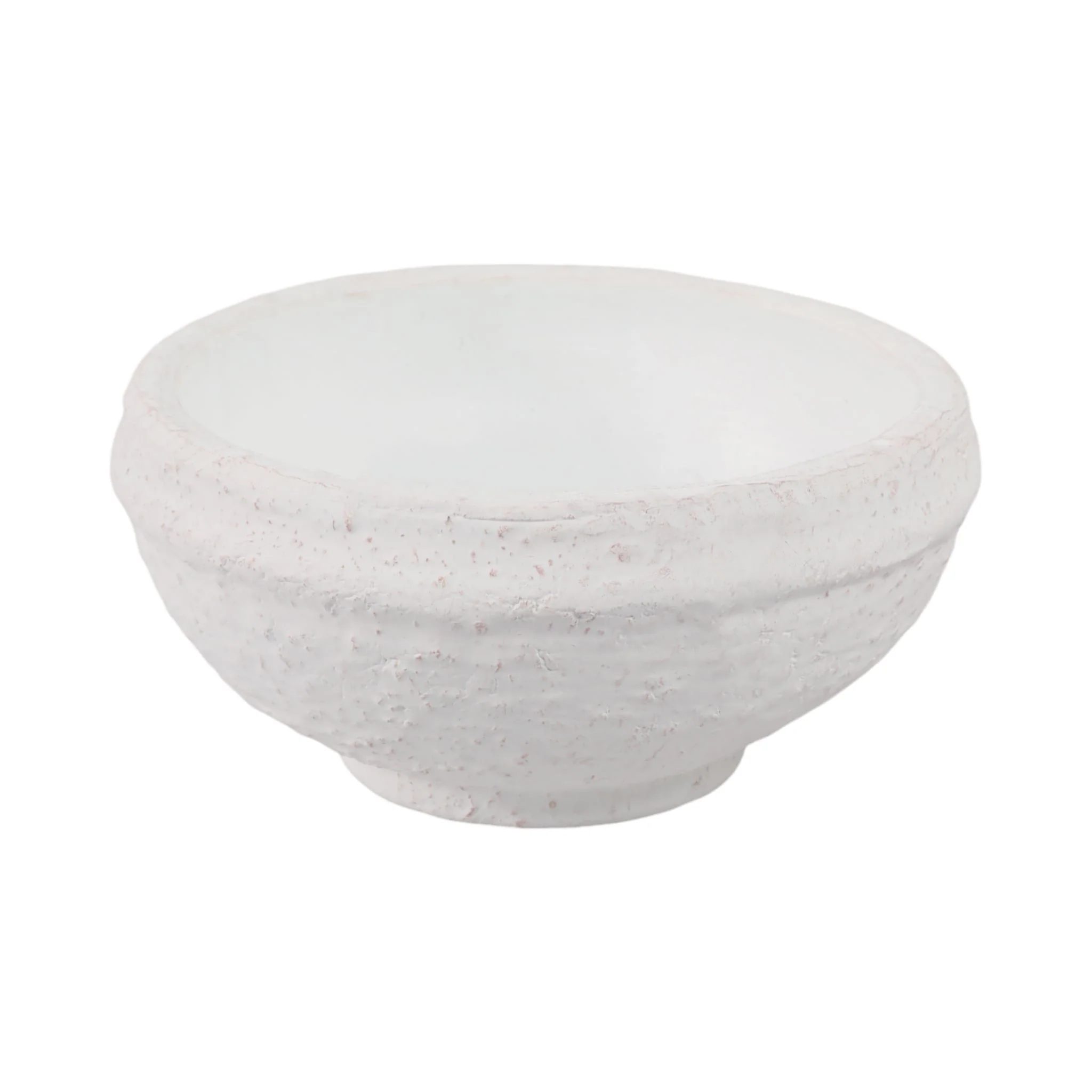 9x9" Textured Bowl, White - Image 3
