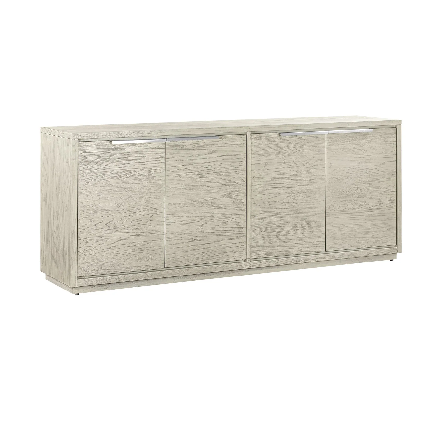 Abbey 4 Door Sideboard Buffet in Gray Oak Wood - Image 2