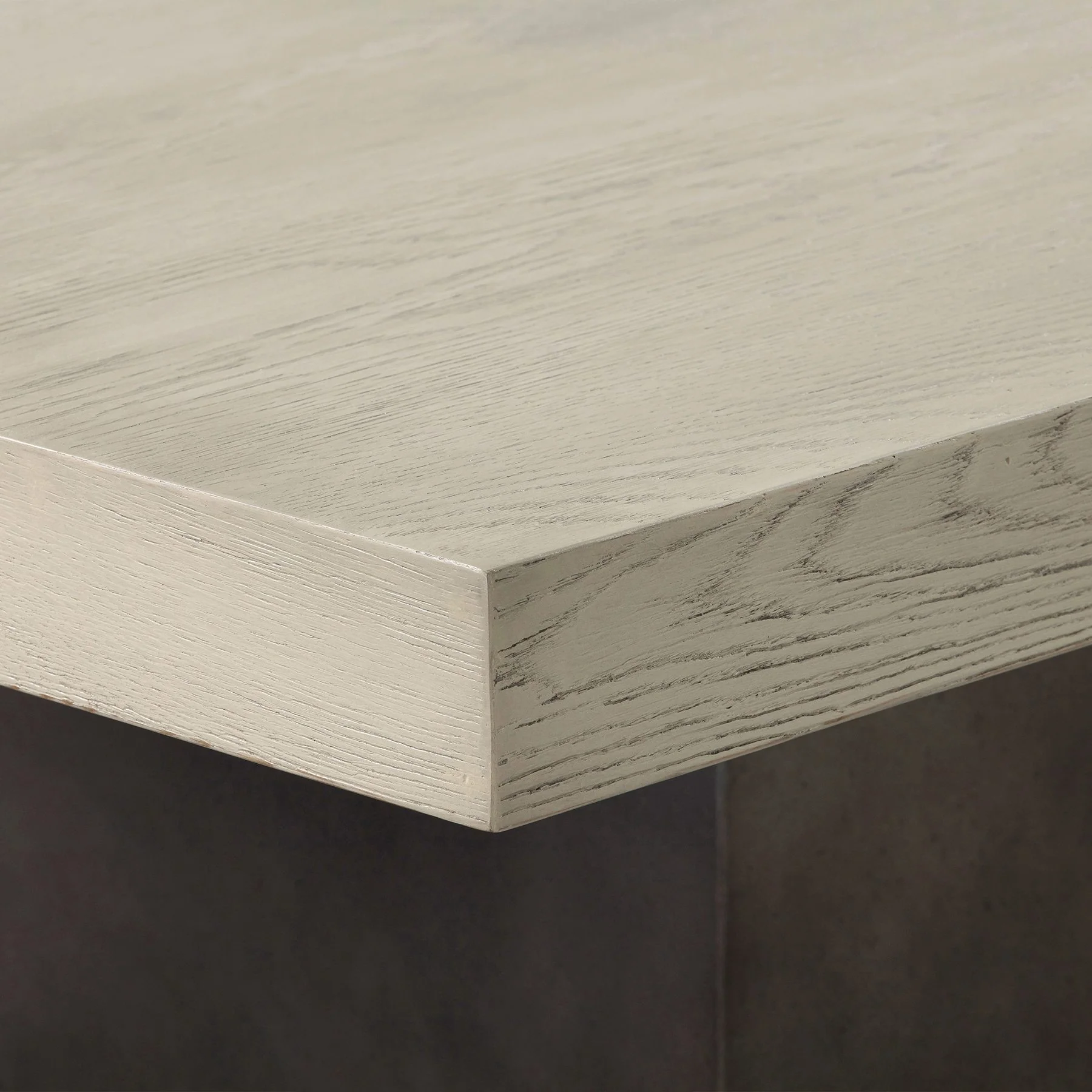 Abbey Concrete and Gray Oak Wood Console Table - Image 5
