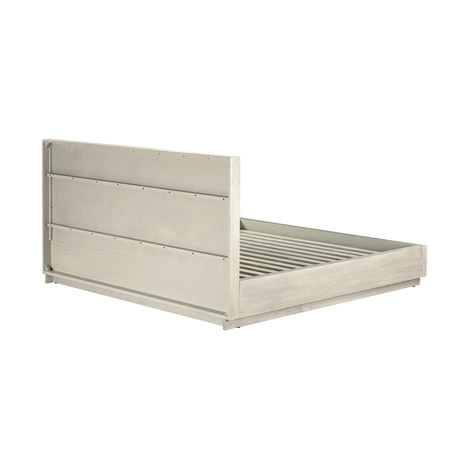 Abbey King Platform Bed Frame in Gray Oak Wood - Image 4