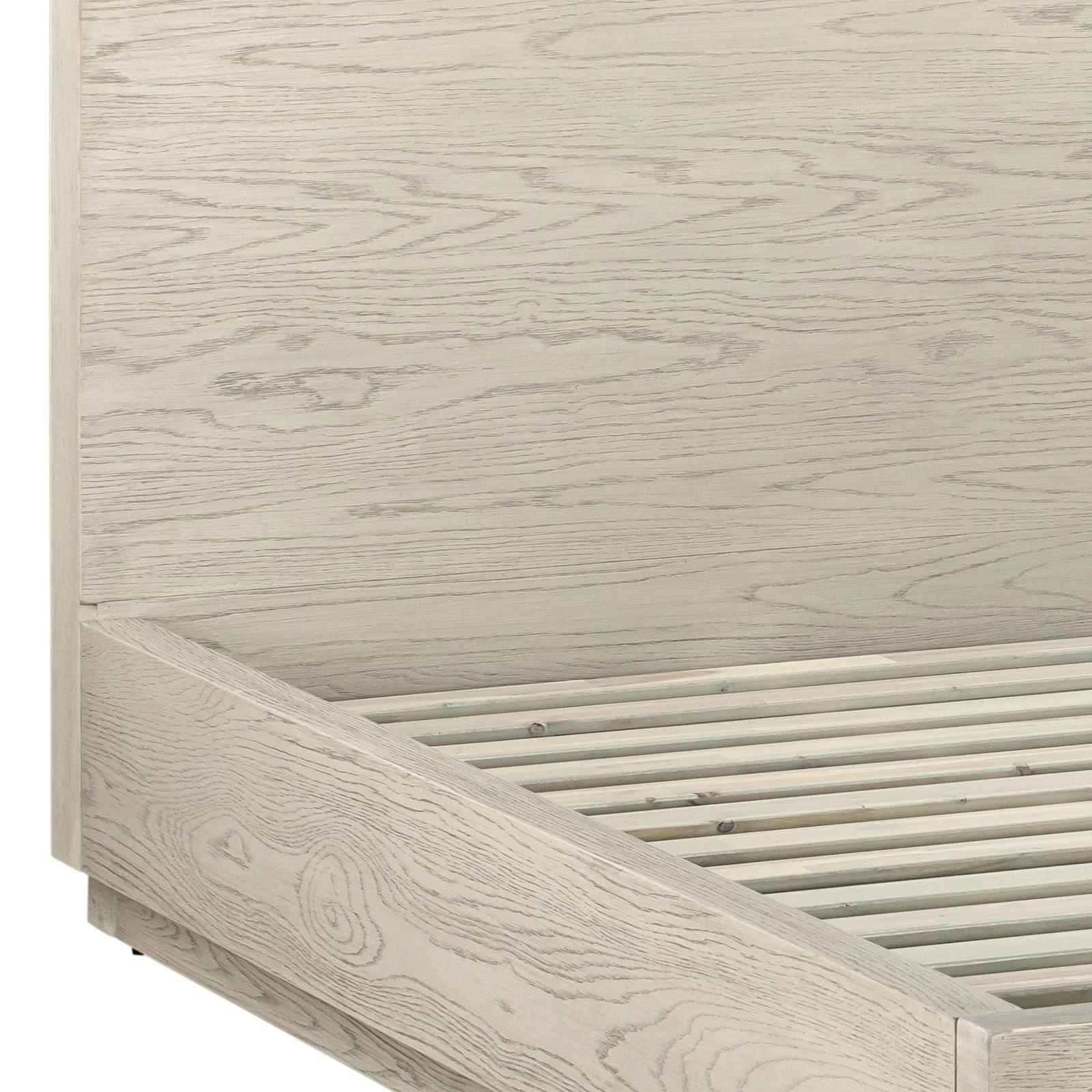 Abbey King Platform Bed Frame in Gray Oak Wood - Image 5