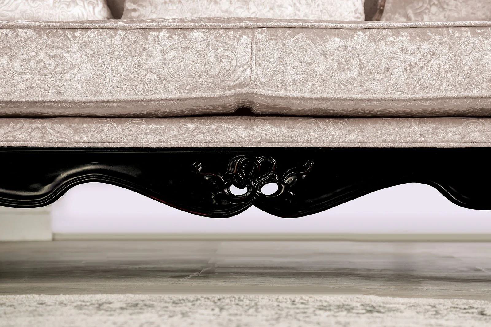 Acapulco Loveseat, Black/Off-White - Image 9