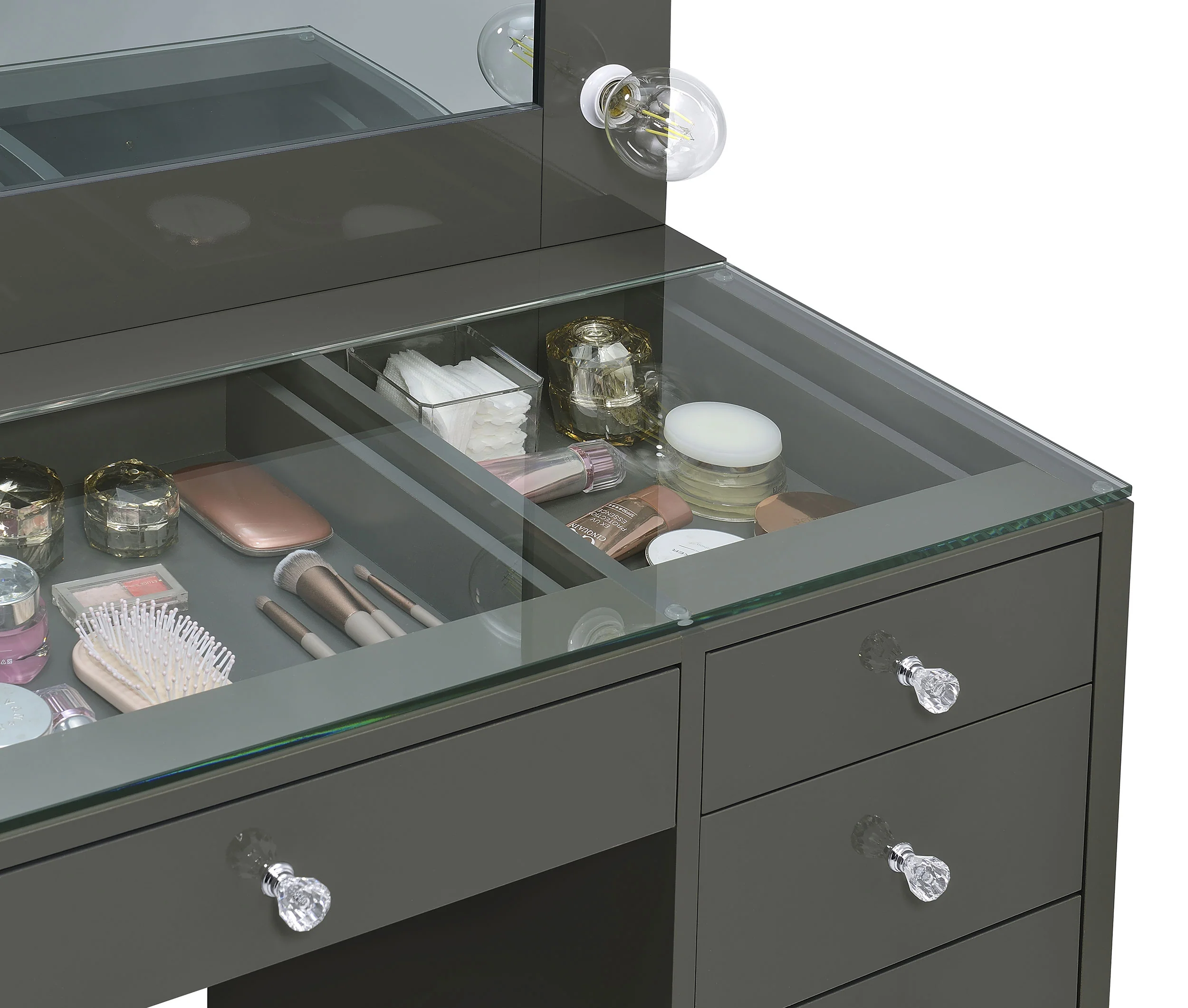 Acena Makeup Vanity Table with LED Mirror - Image 29