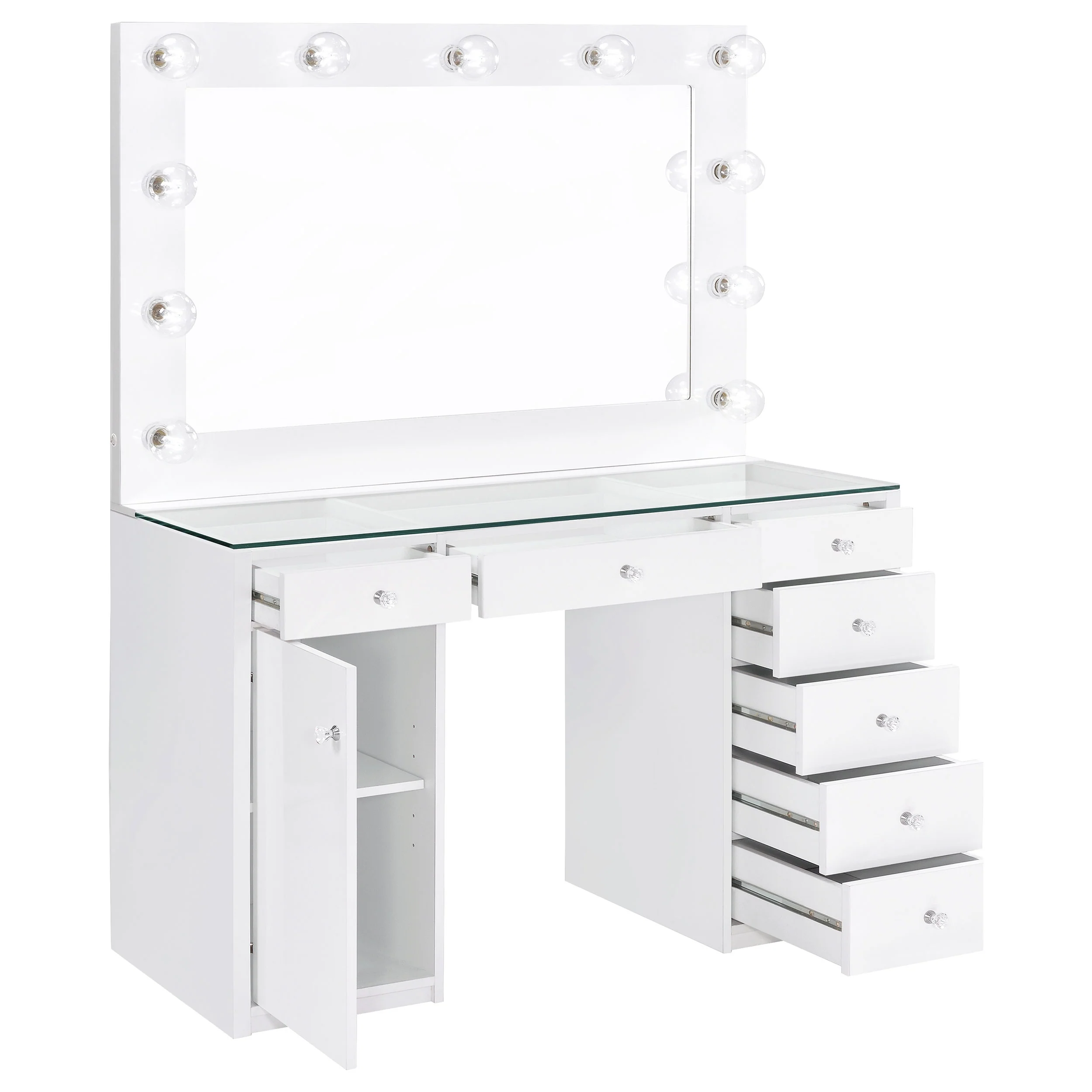 Acena Makeup Vanity Table with LED Mirror - Image 3