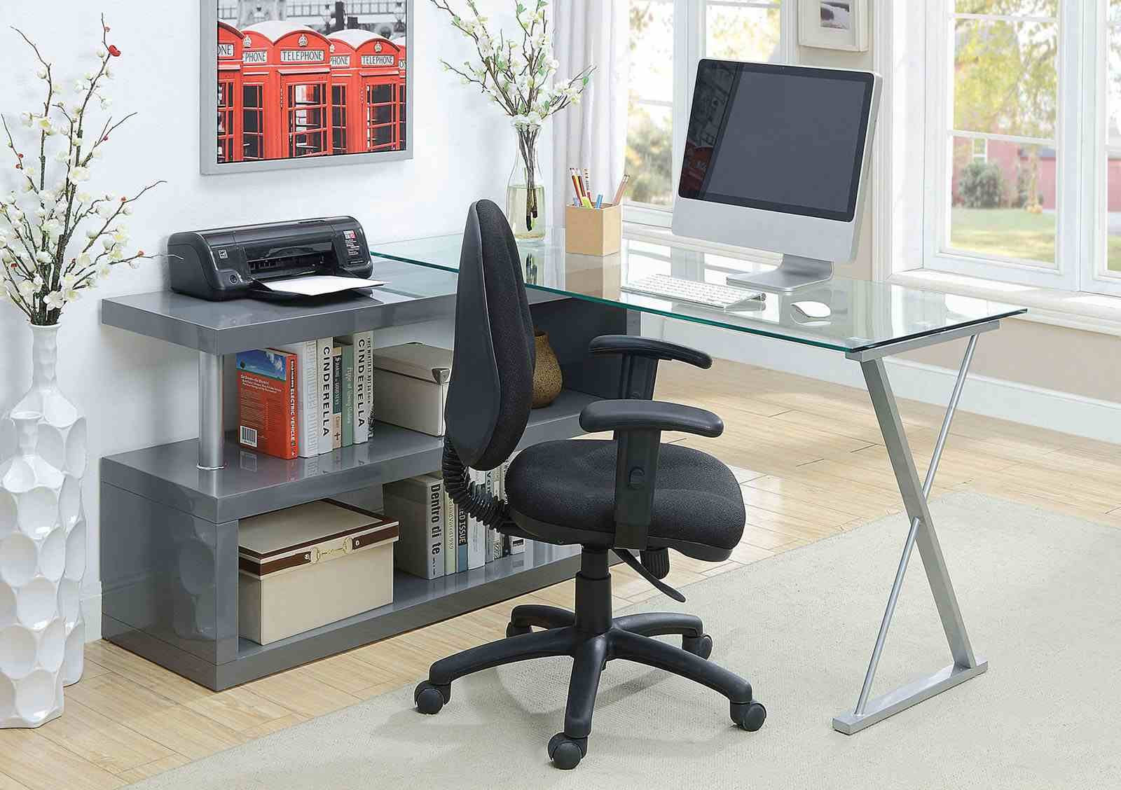 Acke Computer Desk, Gray - Image 2