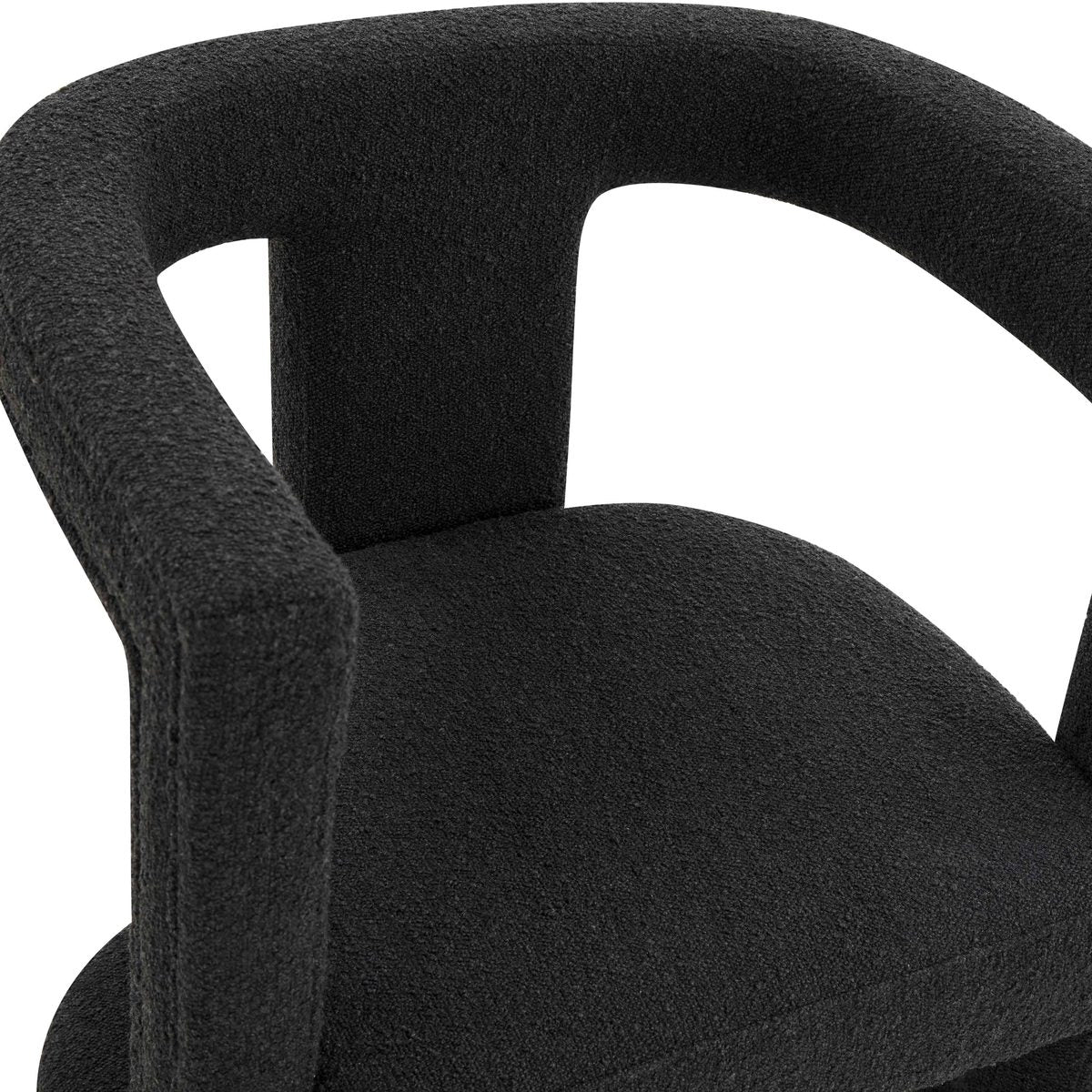 Ada Black Boucle Chair - Image 5