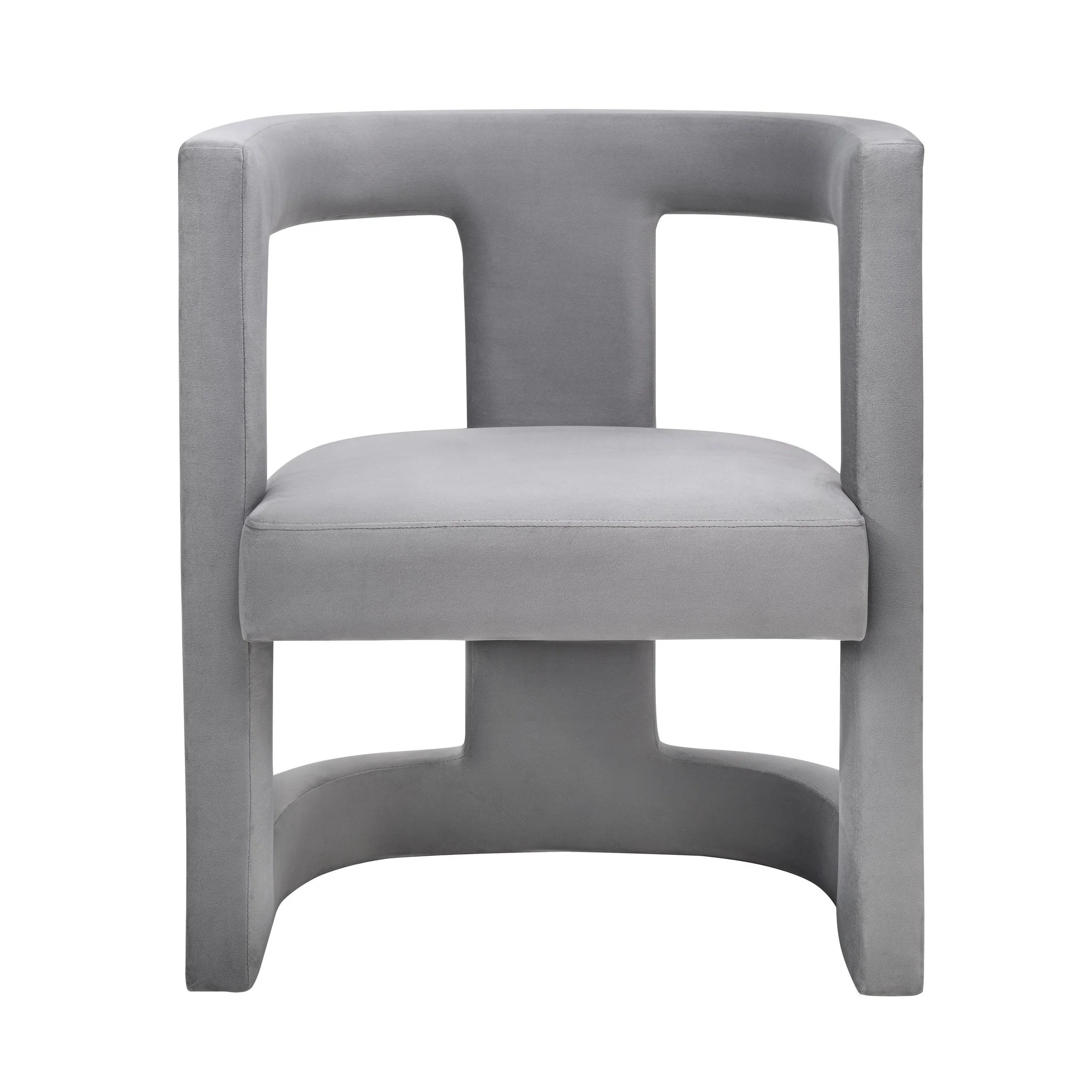 Ada Grey Velvet Chair - Image 4