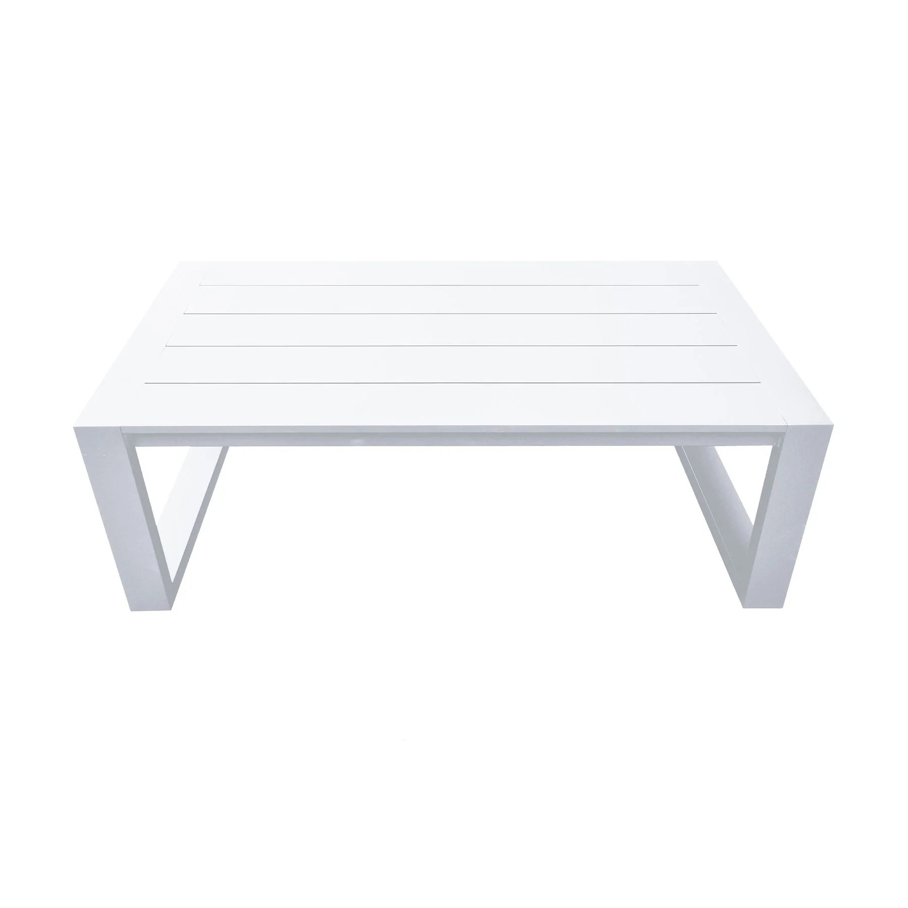 Aelani Outdoor 4 piece Set in White Finish and Charcoal Cushions - Image 7