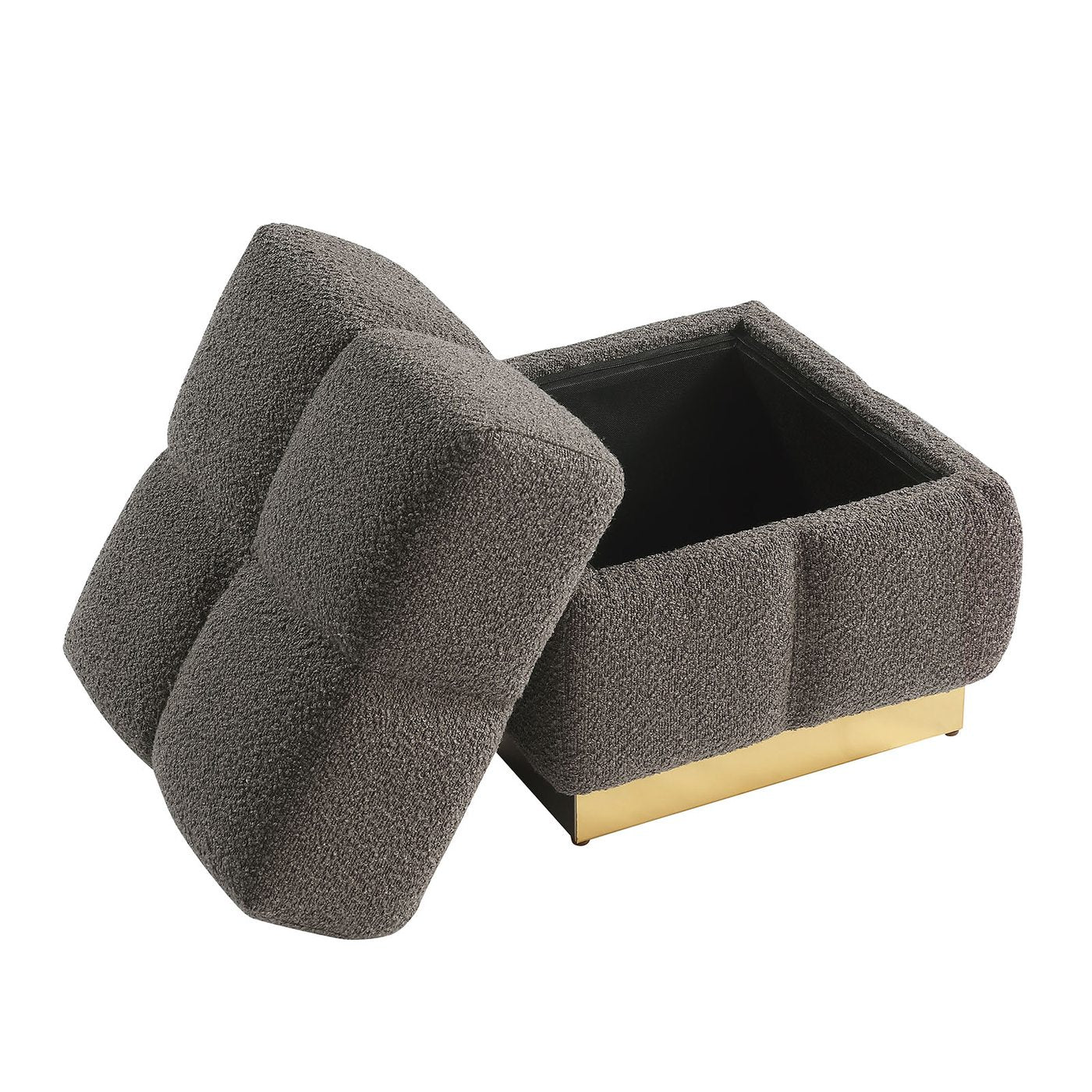 Aileen Storage Stool, Charcoal - Image 2