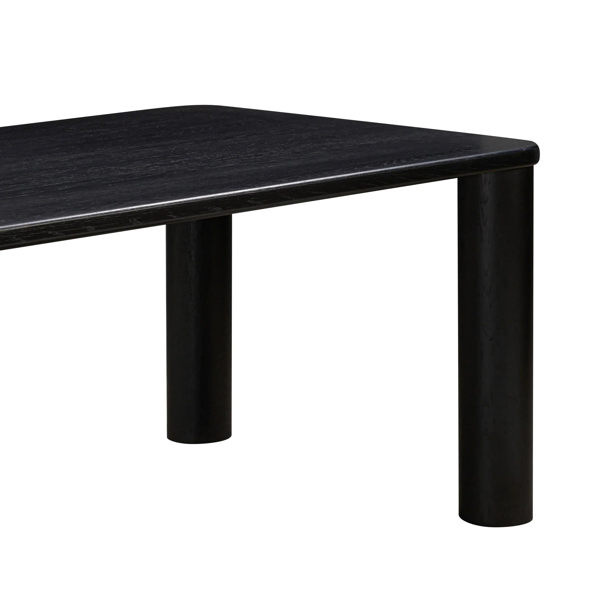 Akola Black Oak Rectangular Dining Table - Image 7