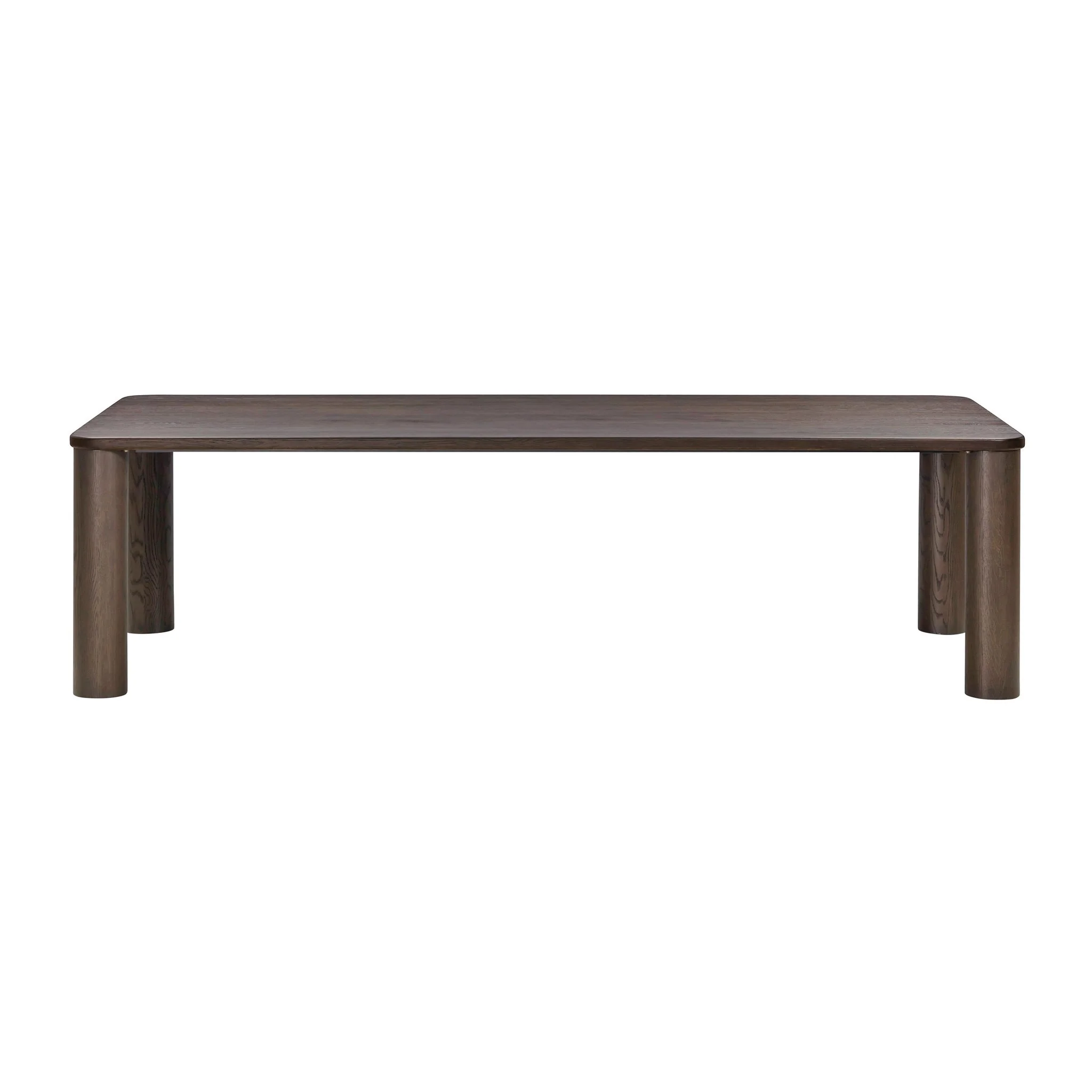 Akola Dark Brown Oak Dining Table - Image 3