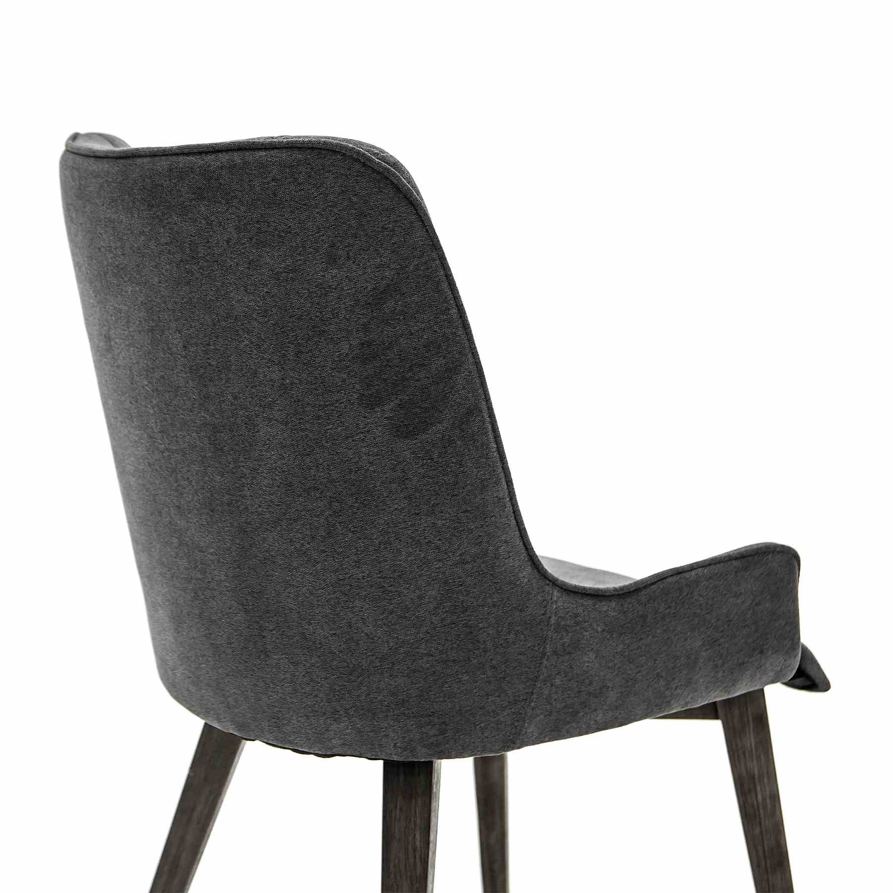 Alana Charcoal Upholstered Dining Chair - Set of 2 - Image 4