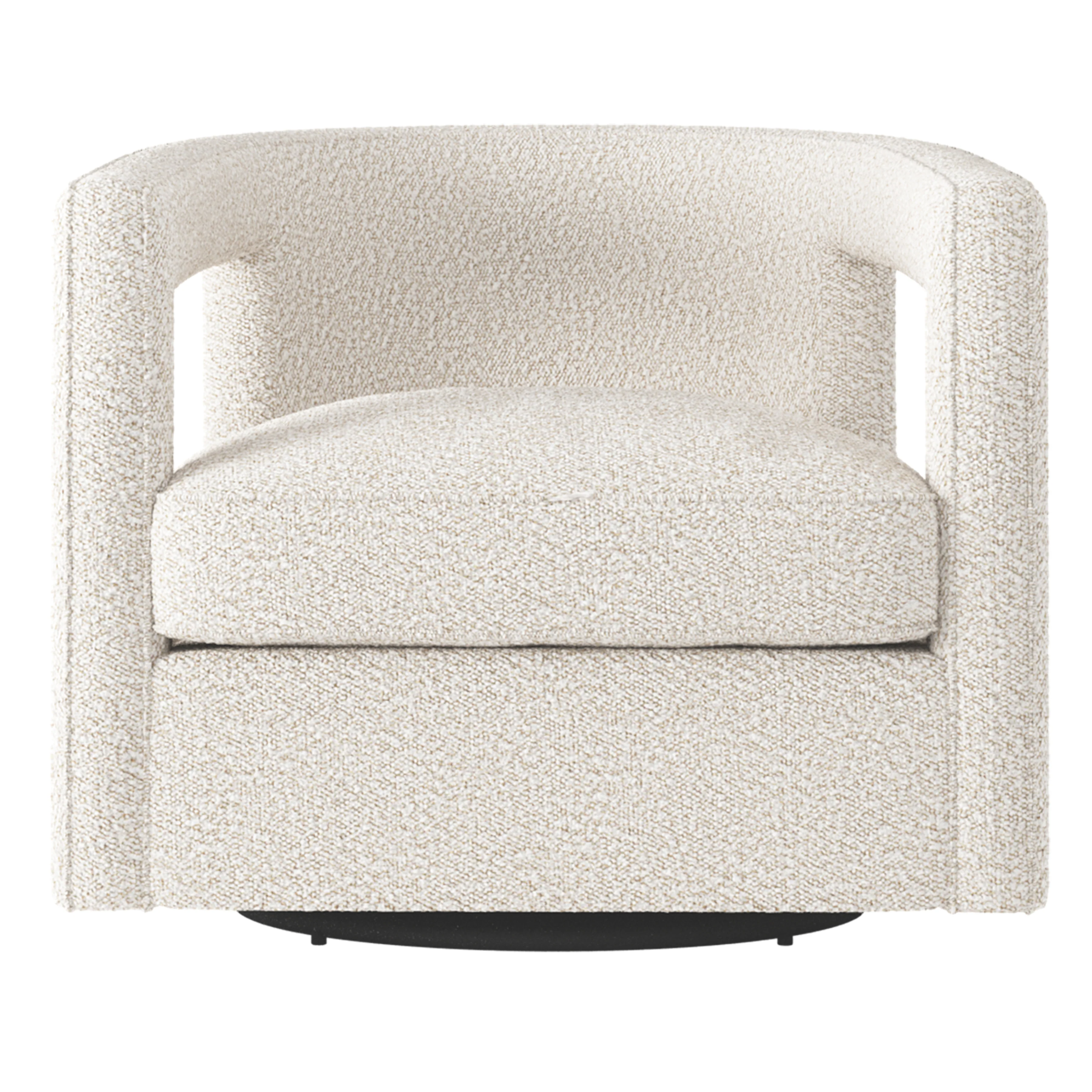 Alana Fabric Swivel Chair - Image 8